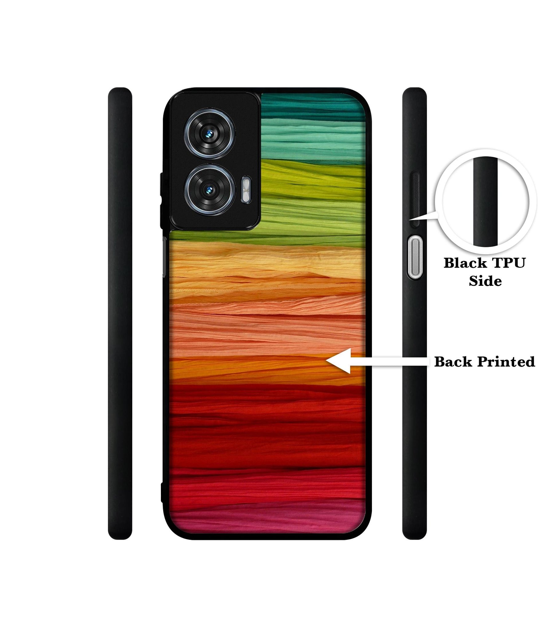 Colorful Thread Design Designer 2D Printed Back Case Cover for Motorola Moto G35 5G