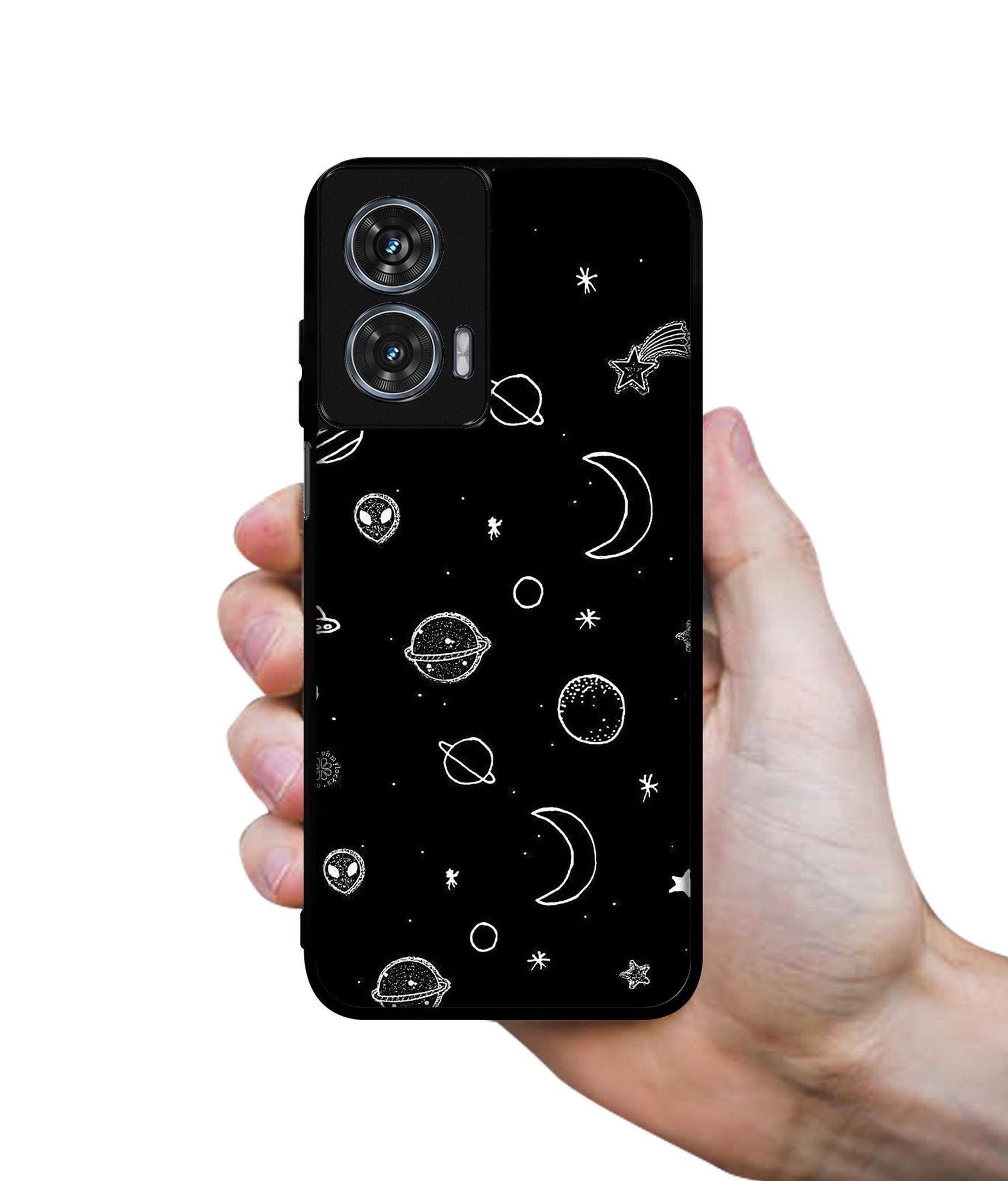Space Stars Universe Design Designer 2D Printed Back Case Cover for Motorola Moto G35 5G