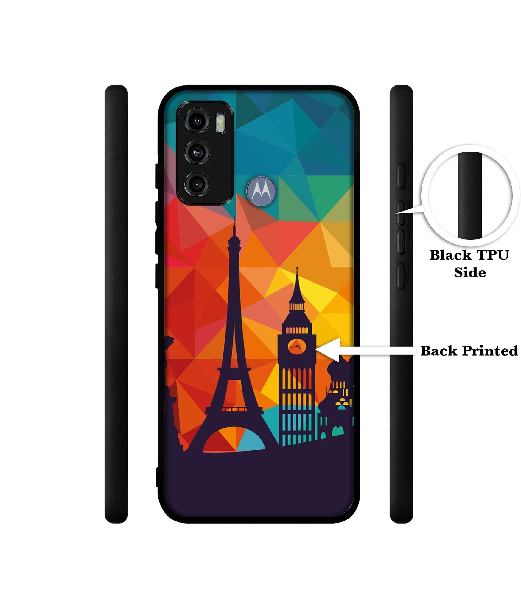 Colored Paris Design Designer 2D Printed Back Case Cover for Motorola Moto G60 4G / G40 Fusion 4G
