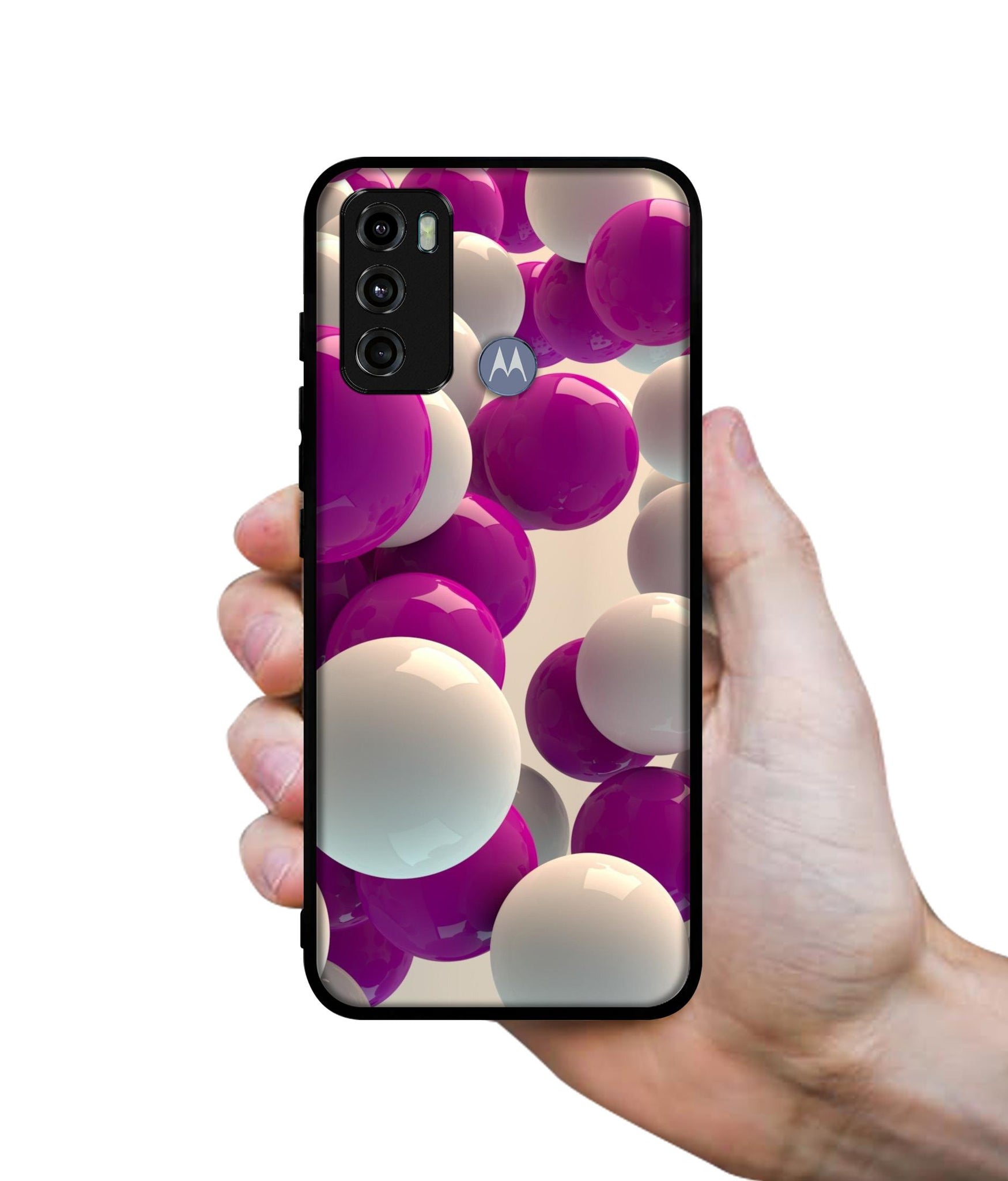 3D Balloons Design Designer 2D Printed Back Case Cover for Motorola Moto G60 4G / G40 Fusion 4G