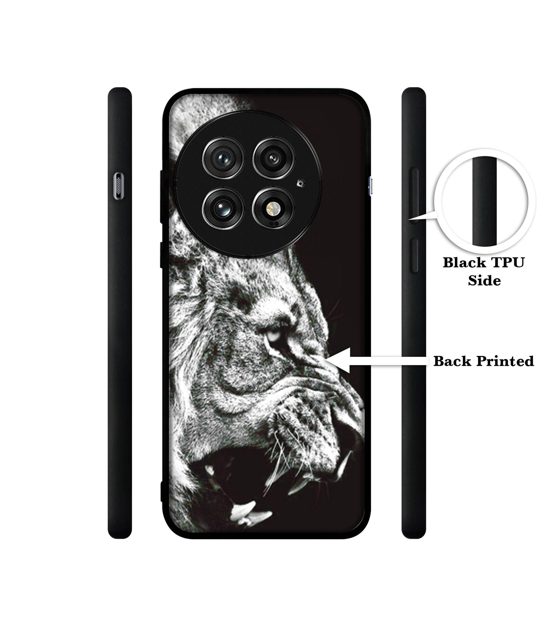 Angry Lion Design Designer 2D Printed Back Case Cover for OnePlus 13 5G