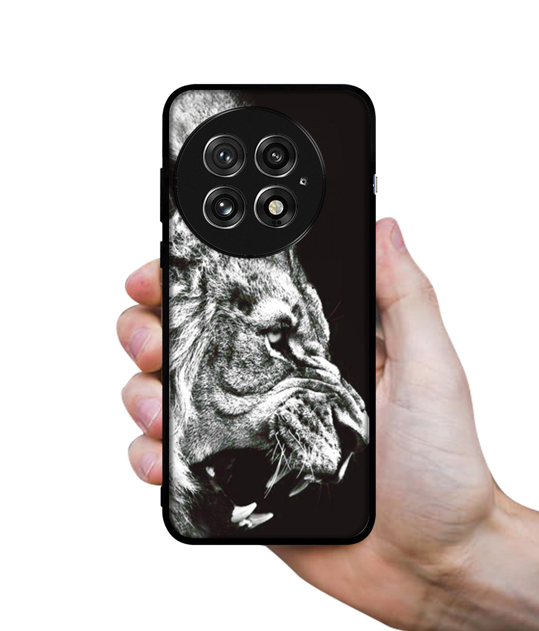 Angry Lion Design Designer 2D Printed Back Case Cover for OnePlus 13 5G