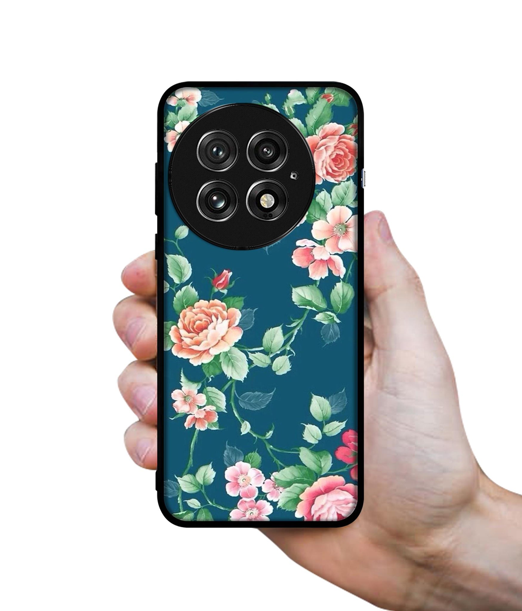 Vintage Floral Design Designer 2D Printed Back Case Cover for OnePlus 13 5G