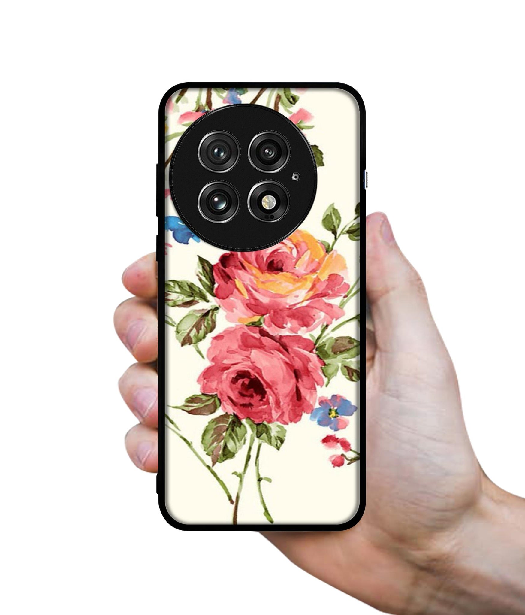 Vintage Painting Flower Design Designer 2D Printed Back Case Cover for OnePlus 13 5G