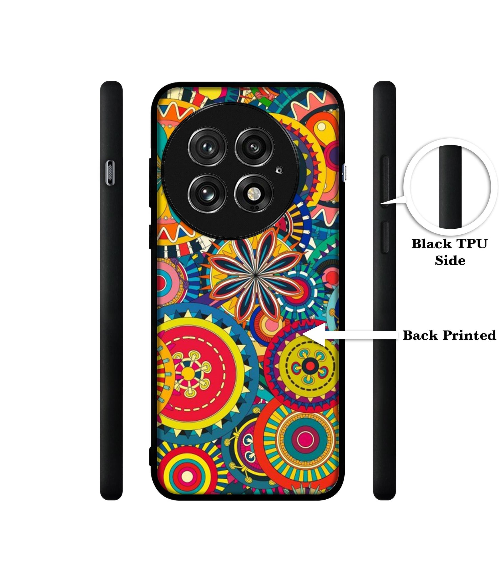 Ring Pattern Print Design Designer 2D Printed Back Case Cover for OnePlus 13 5G
