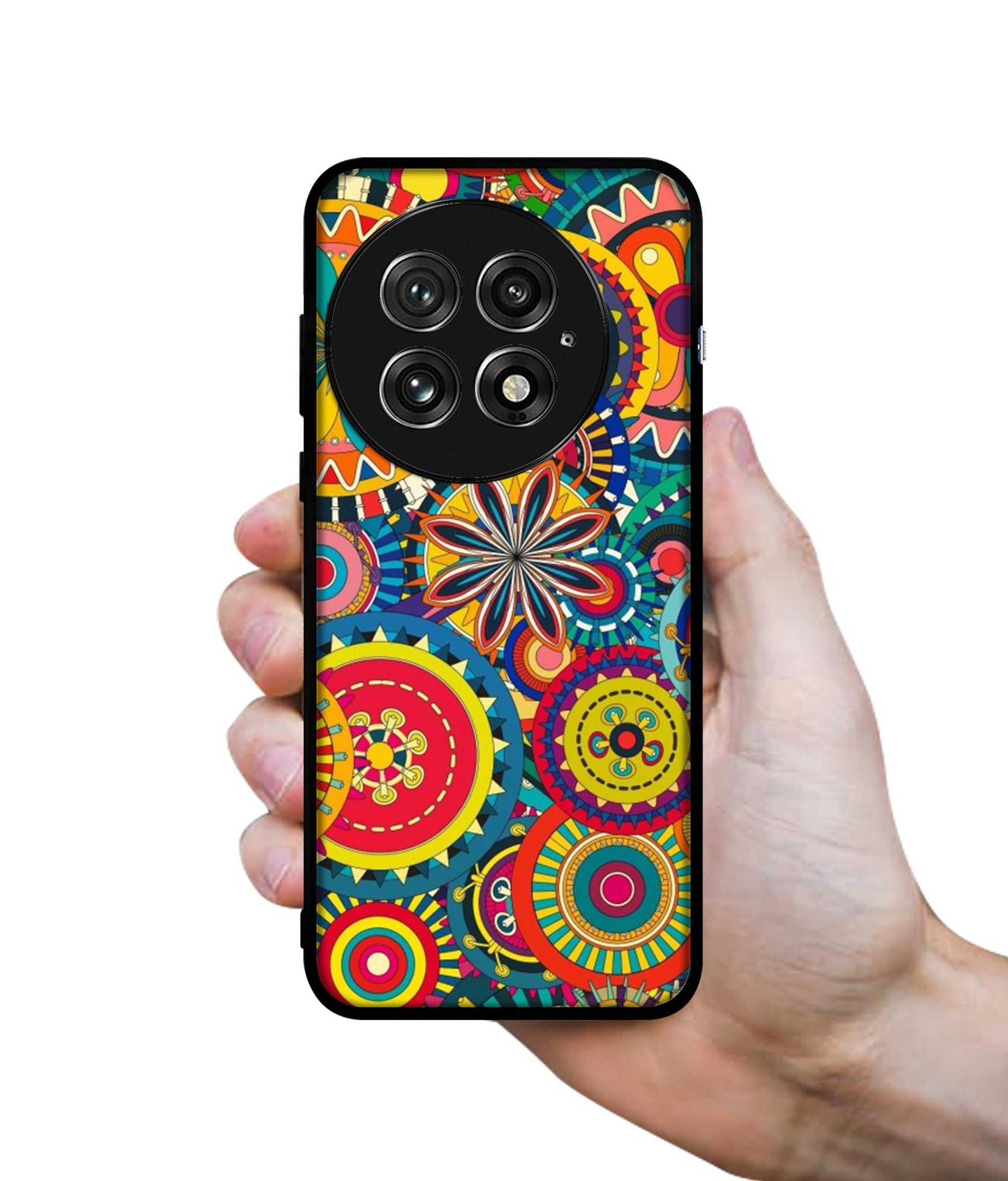 Ring Pattern Print Design Designer 2D Printed Back Case Cover for OnePlus 13 5G