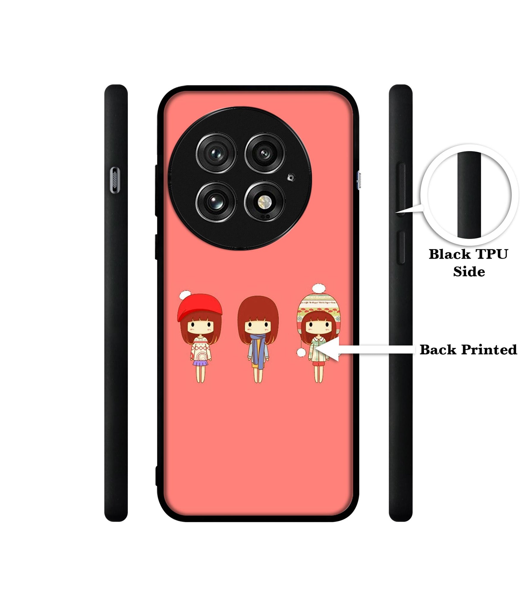 Cute Girls Design Designer 2D Printed Back Case Cover for OnePlus 13 5G