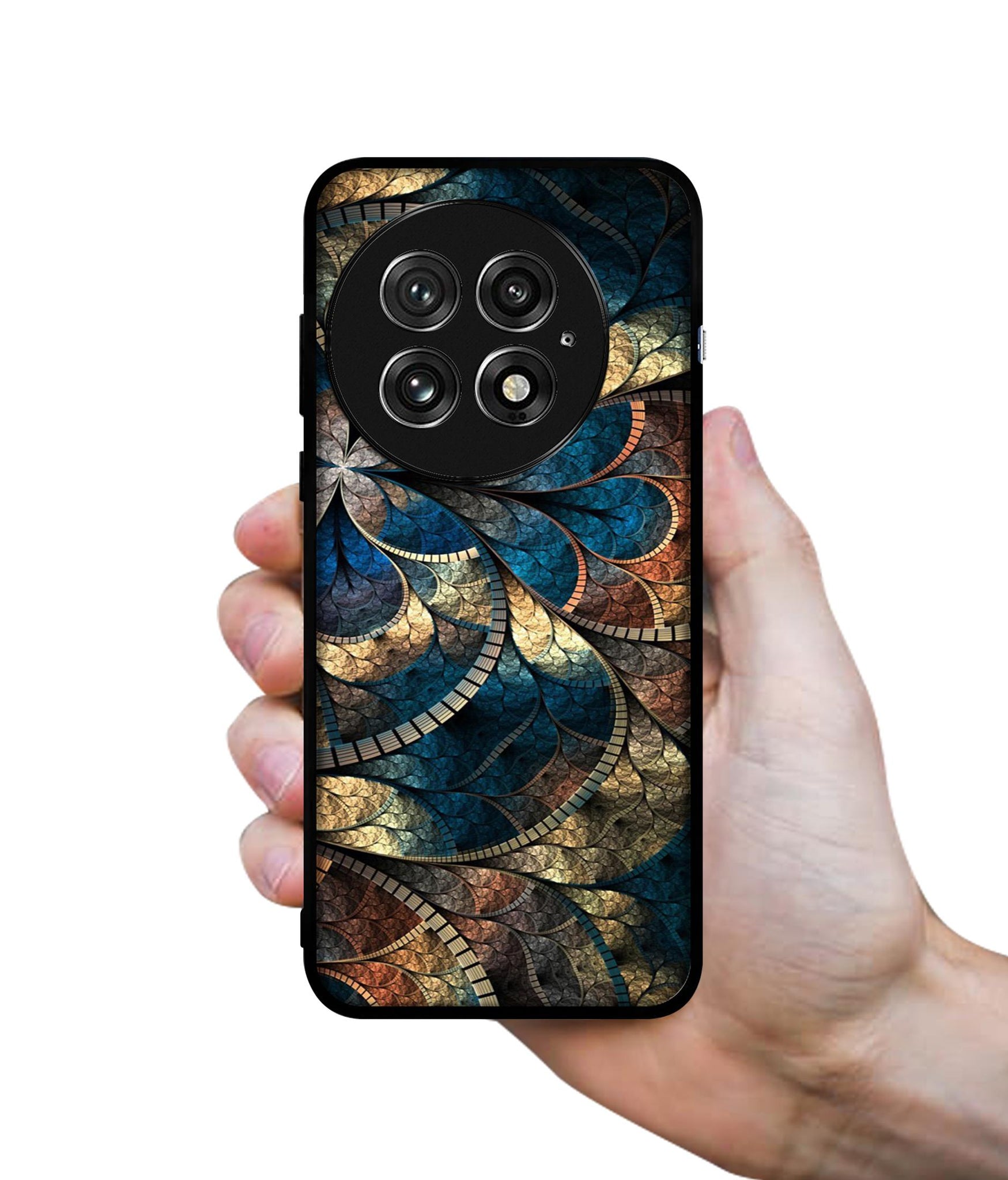 Fractional Pattern Design Designer 2D Printed Back Case Cover for OnePlus 13 5G