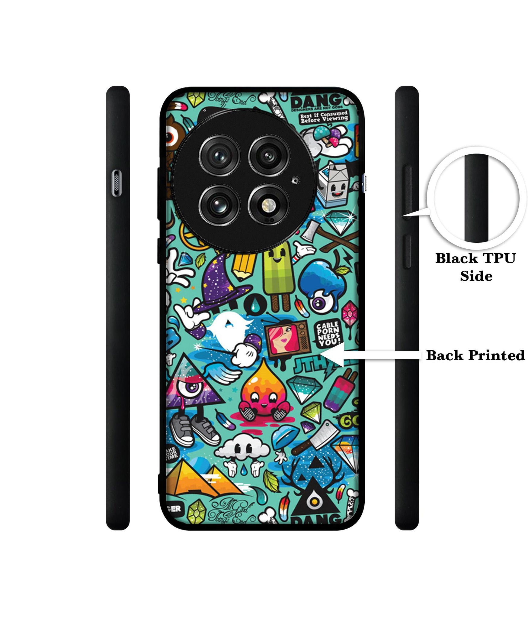 Crazy Design Designer 2D Printed Back Case Cover for OnePlus 13 5G