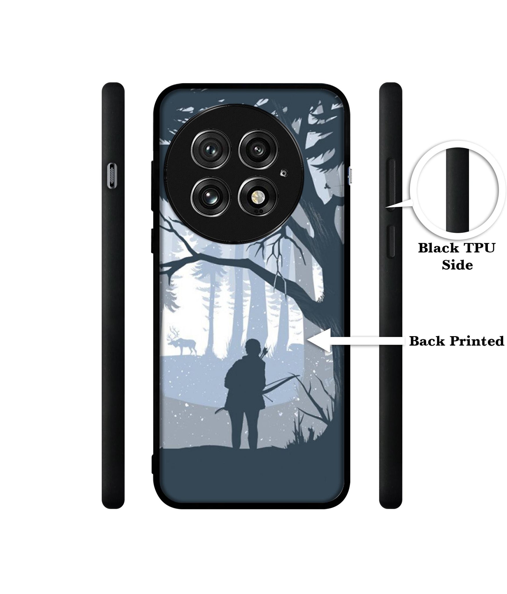 Hunter Design Designer 2D Printed Back Case Cover for OnePlus 13 5G