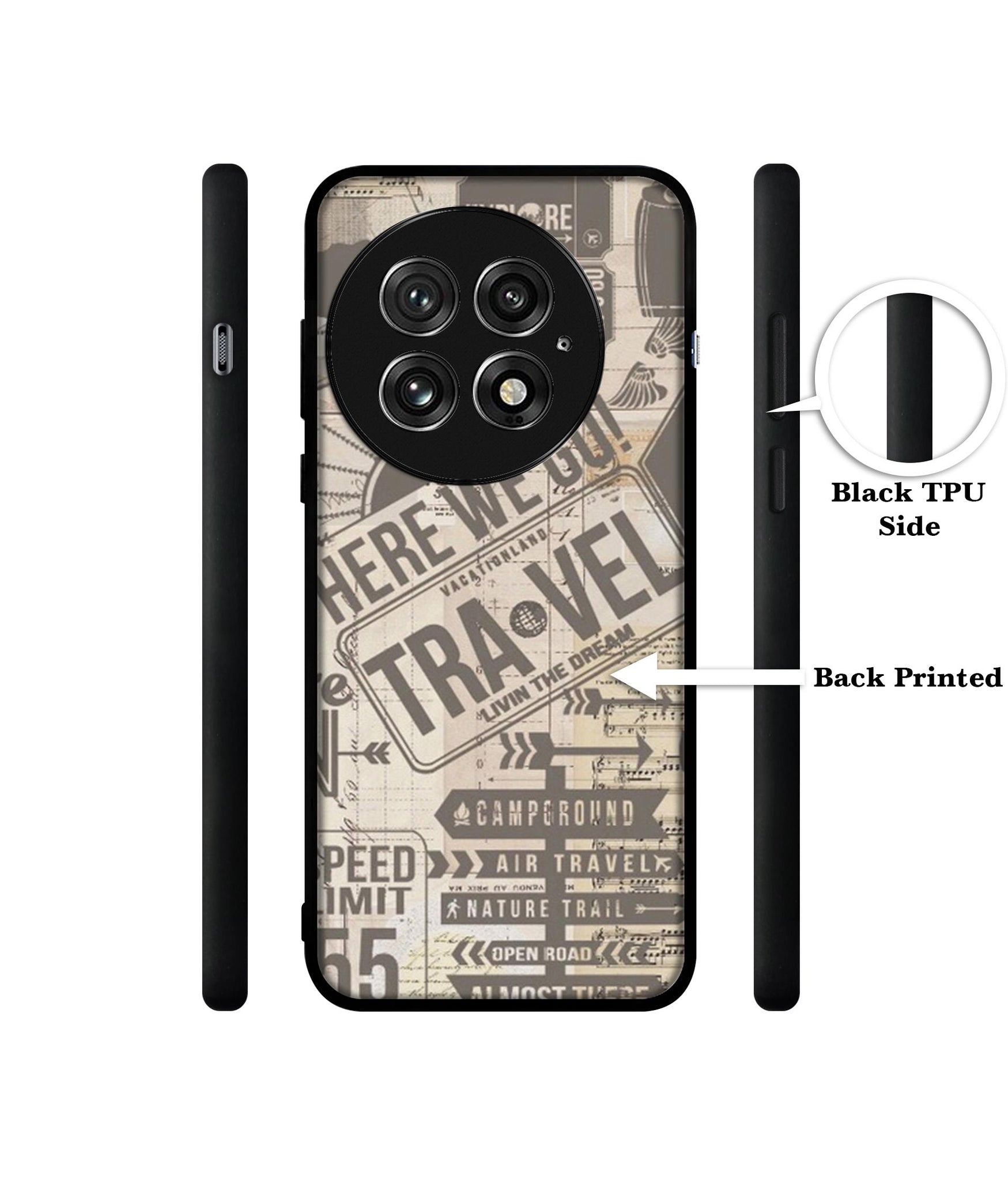 Travel Design Designer 2D Printed Back Case Cover for OnePlus 13 5G