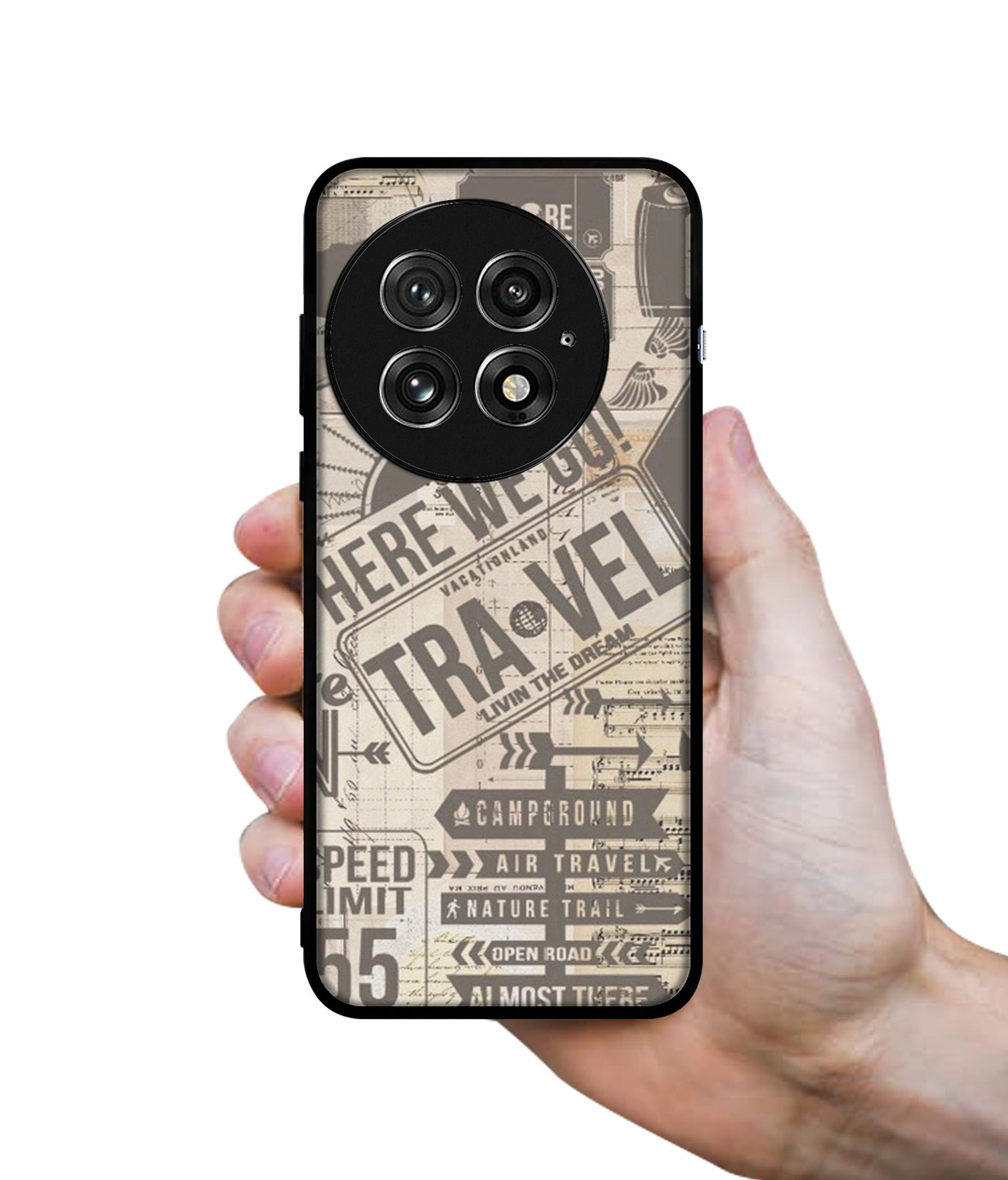 Travel Design Designer 2D Printed Back Case Cover for OnePlus 13 5G