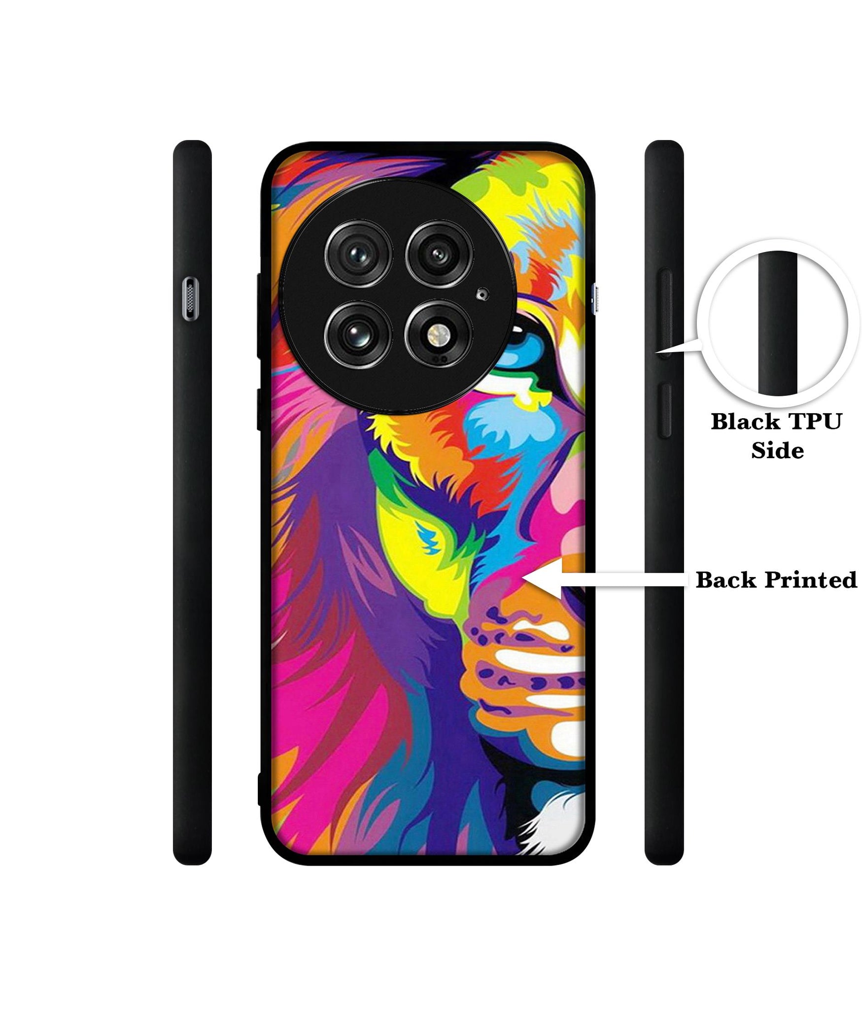 Lion Design Designer 2D Printed Back Case Cover for OnePlus 13 5G