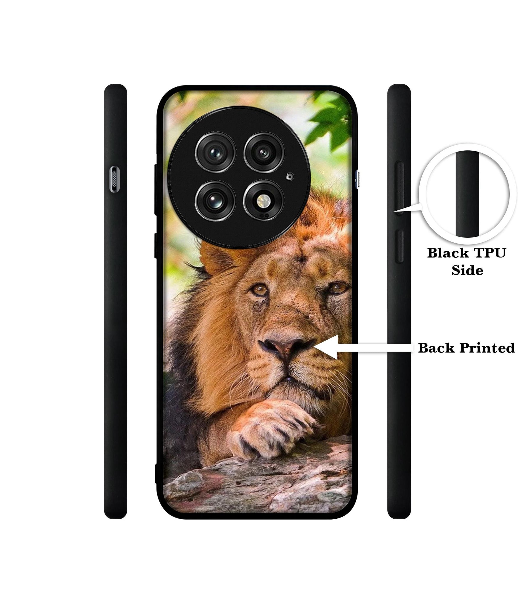 Tiger Pattern Print Design Designer 2D Printed Back Case Cover for OnePlus 13 5G