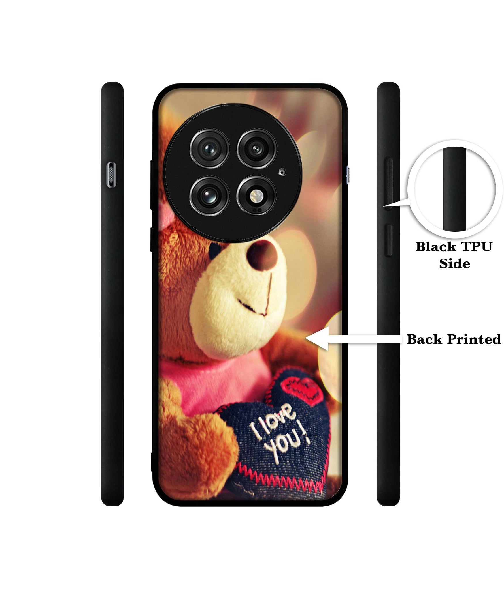 Teddy Bear Design Designer 2D Printed Back Case Cover for OnePlus 13 5G