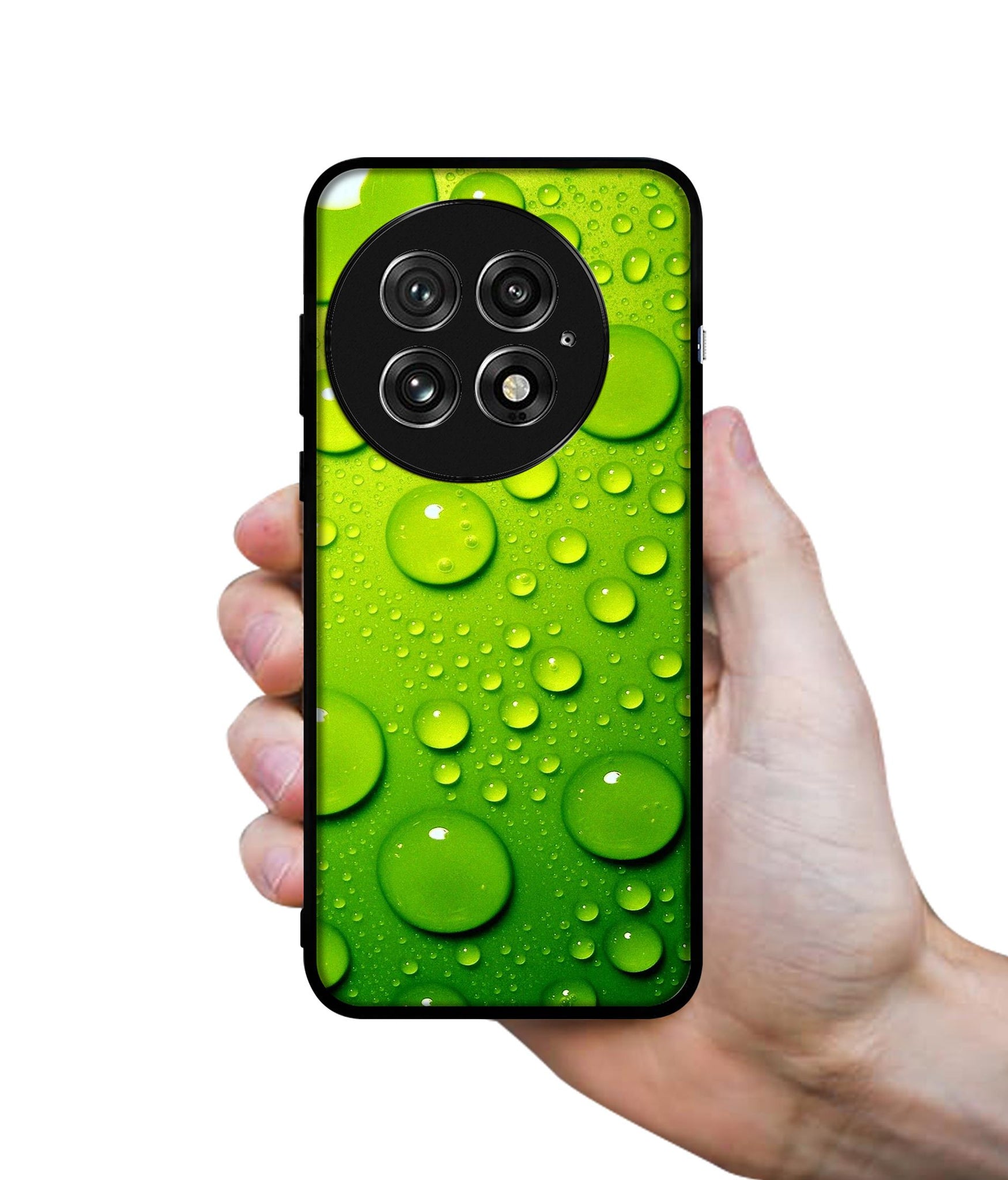 Green Bubbles Design Designer 2D Printed Back Case Cover for OnePlus 13 5G