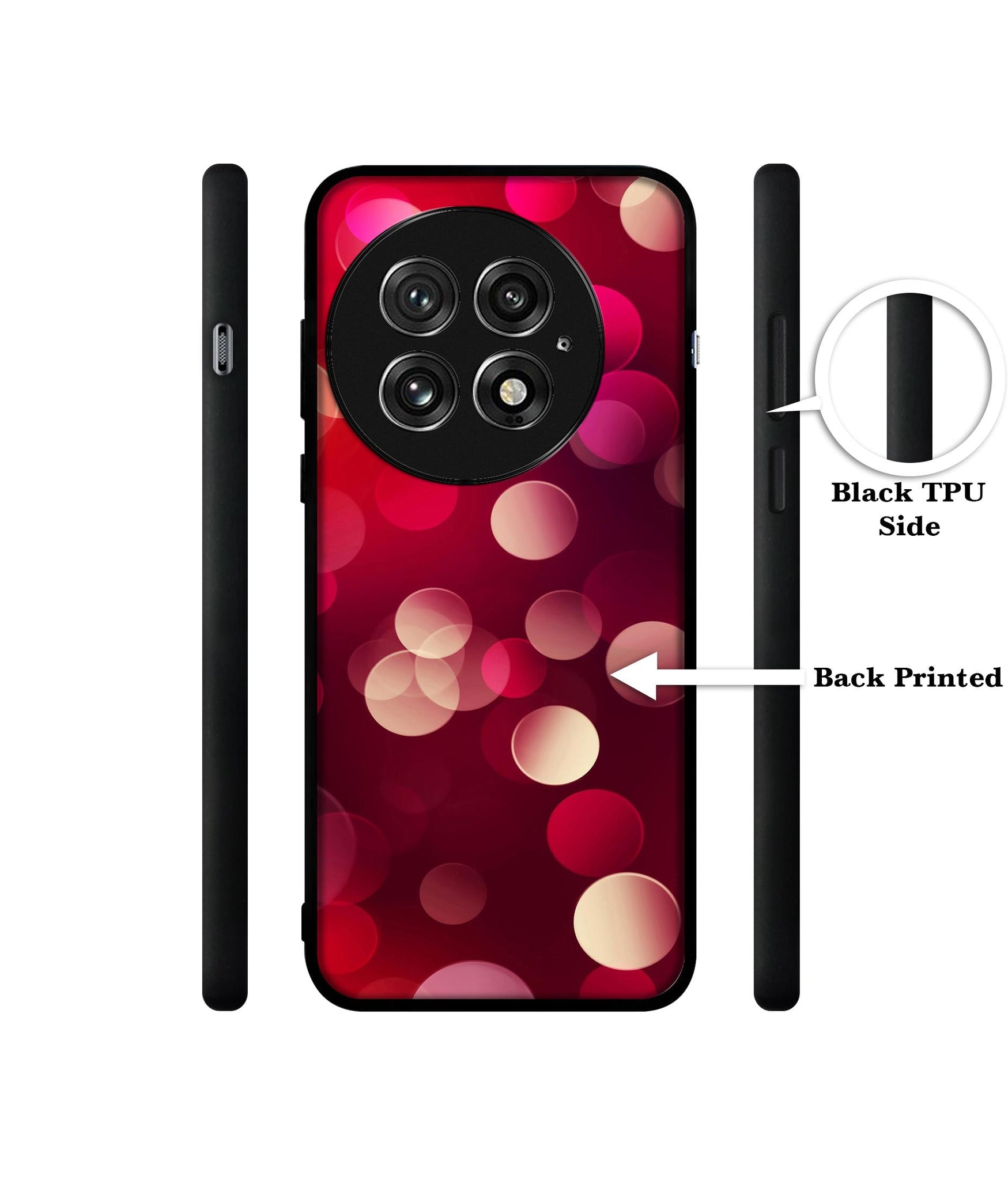 3D Circles Design Designer 2D Printed Back Case Cover for OnePlus 13 5G