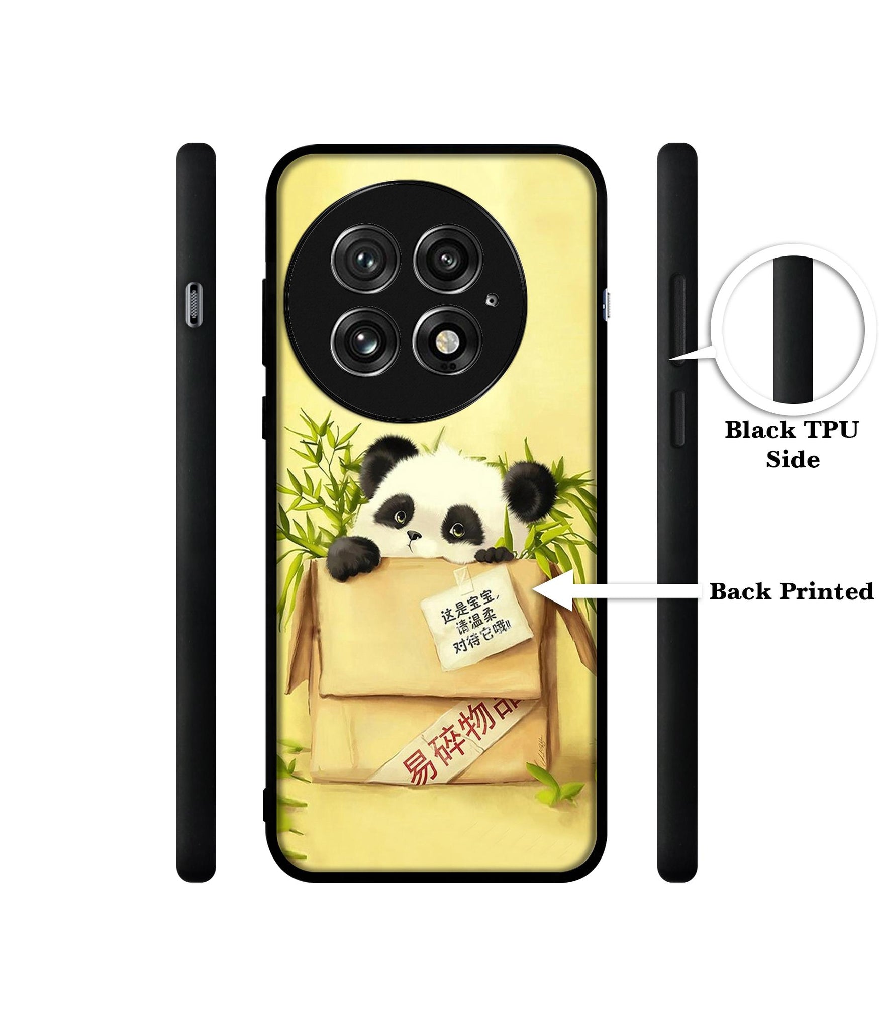 Panda In Box Design Designer 2D Printed Back Case Cover for OnePlus 13 5G