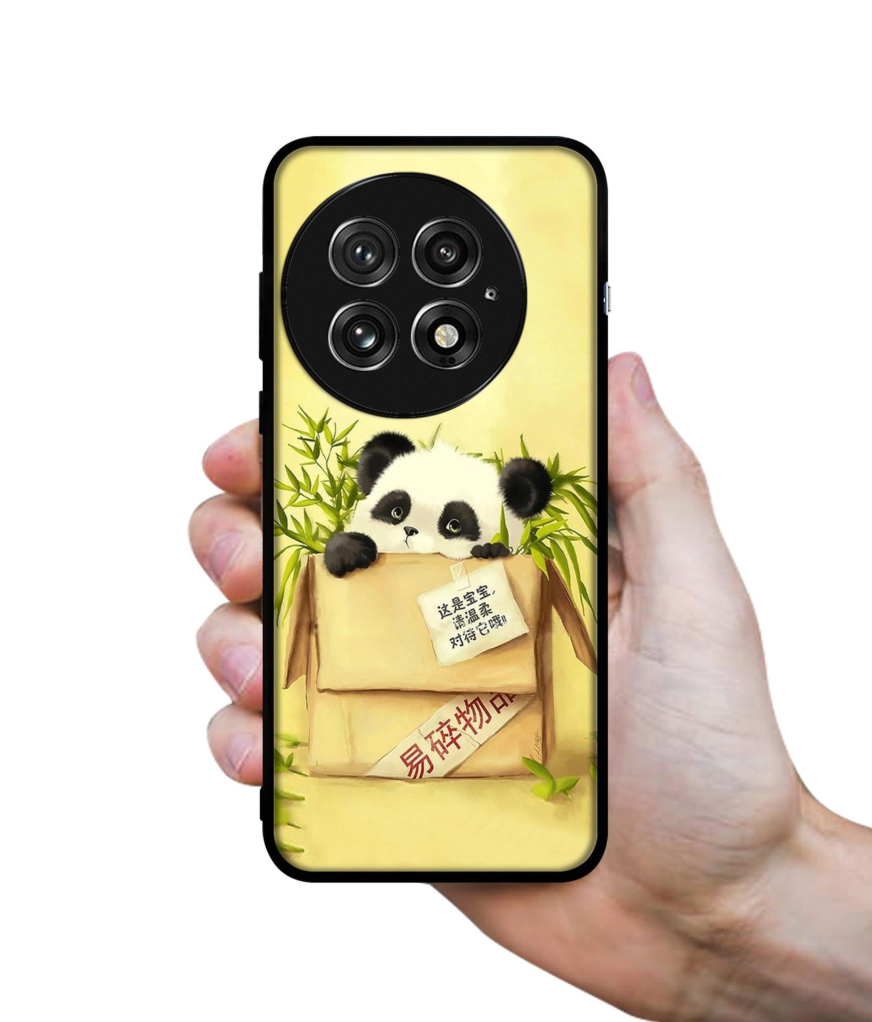 Panda In Box Design Designer 2D Printed Back Case Cover for OnePlus 13 5G