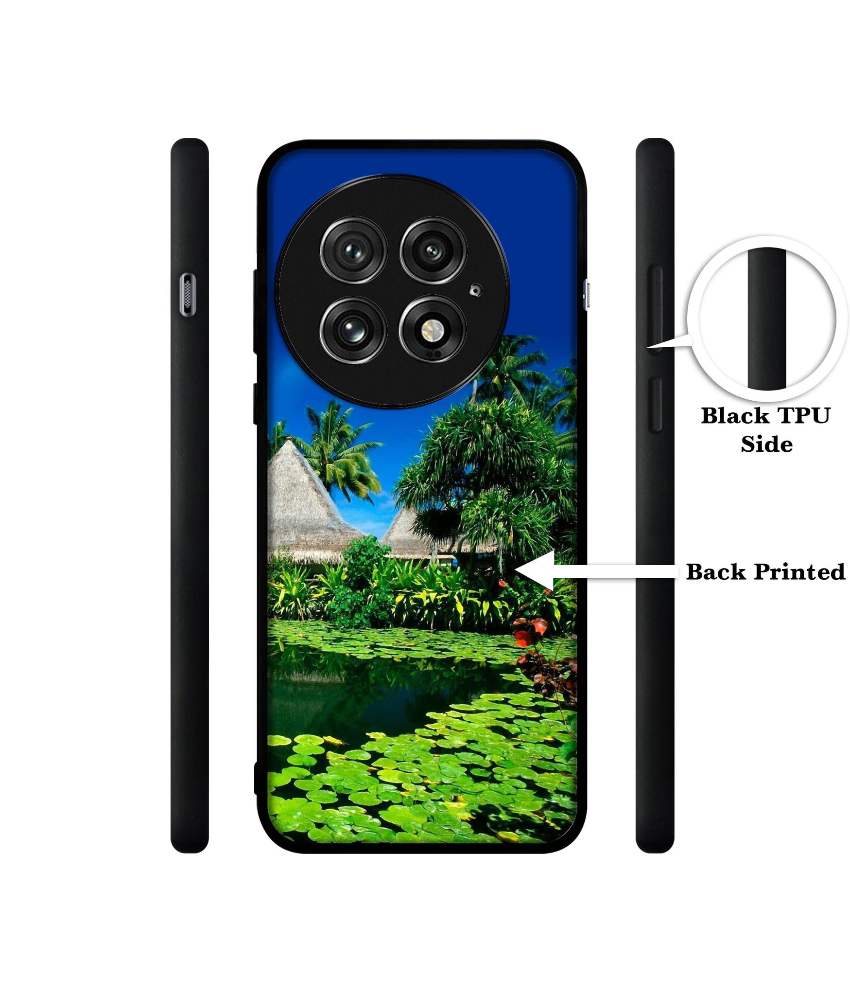 Tropics Water Design Designer 2D Printed Back Case Cover for OnePlus 13 5G