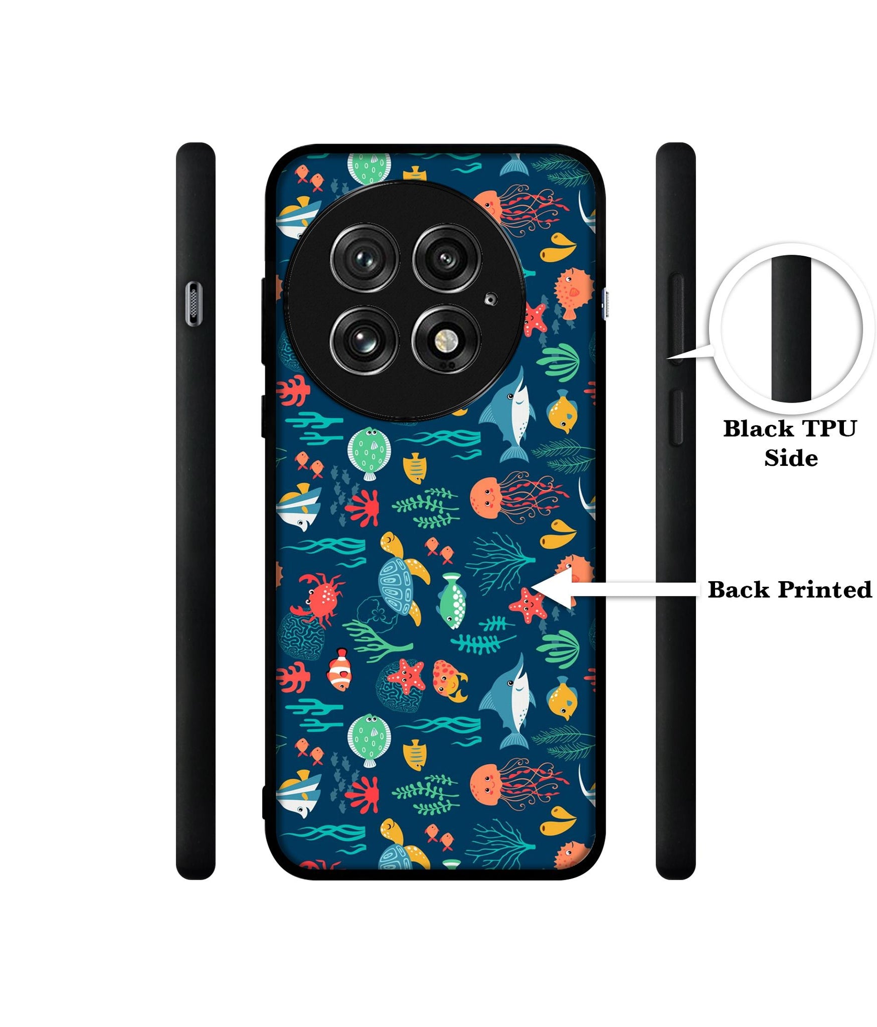 Aquarium Texture Design Designer 2D Printed Back Case Cover for OnePlus 13 5G