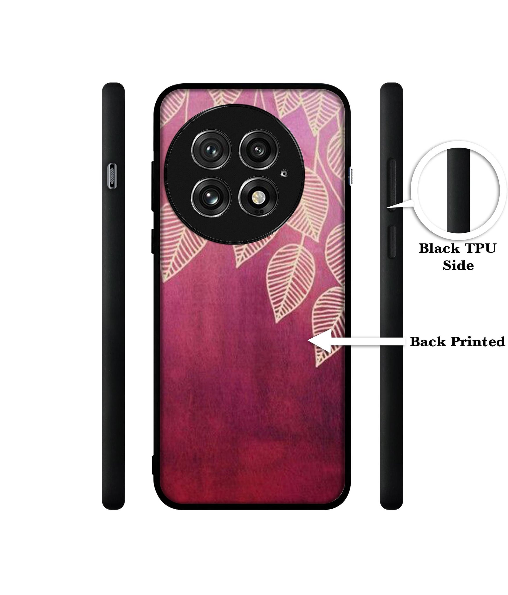 Leaf Pattern Design Designer 2D Printed Back Case Cover for OnePlus 13 5G