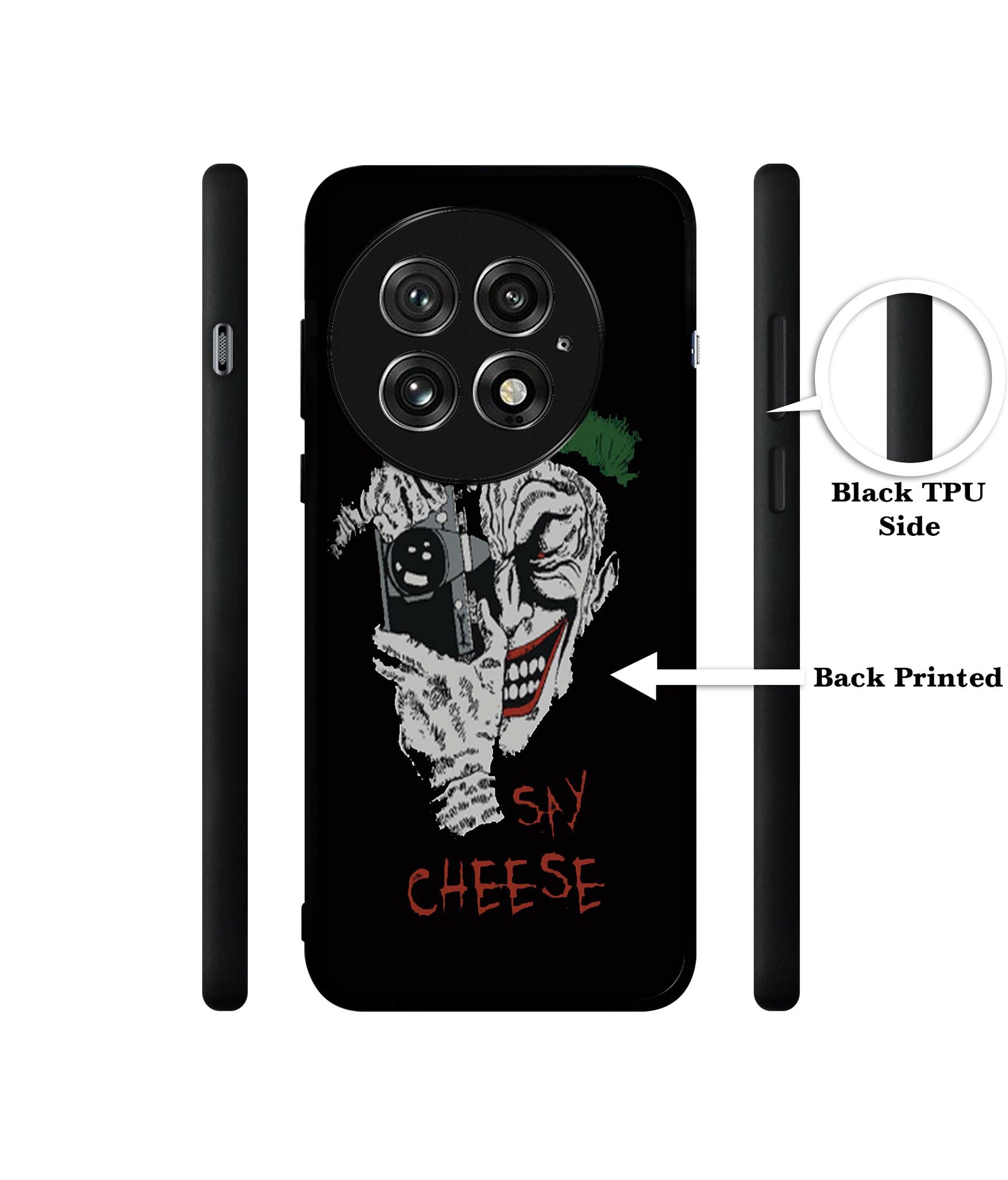 Joker Say Cheese Design Designer 2D Printed Back Case Cover for OnePlus 13 5G