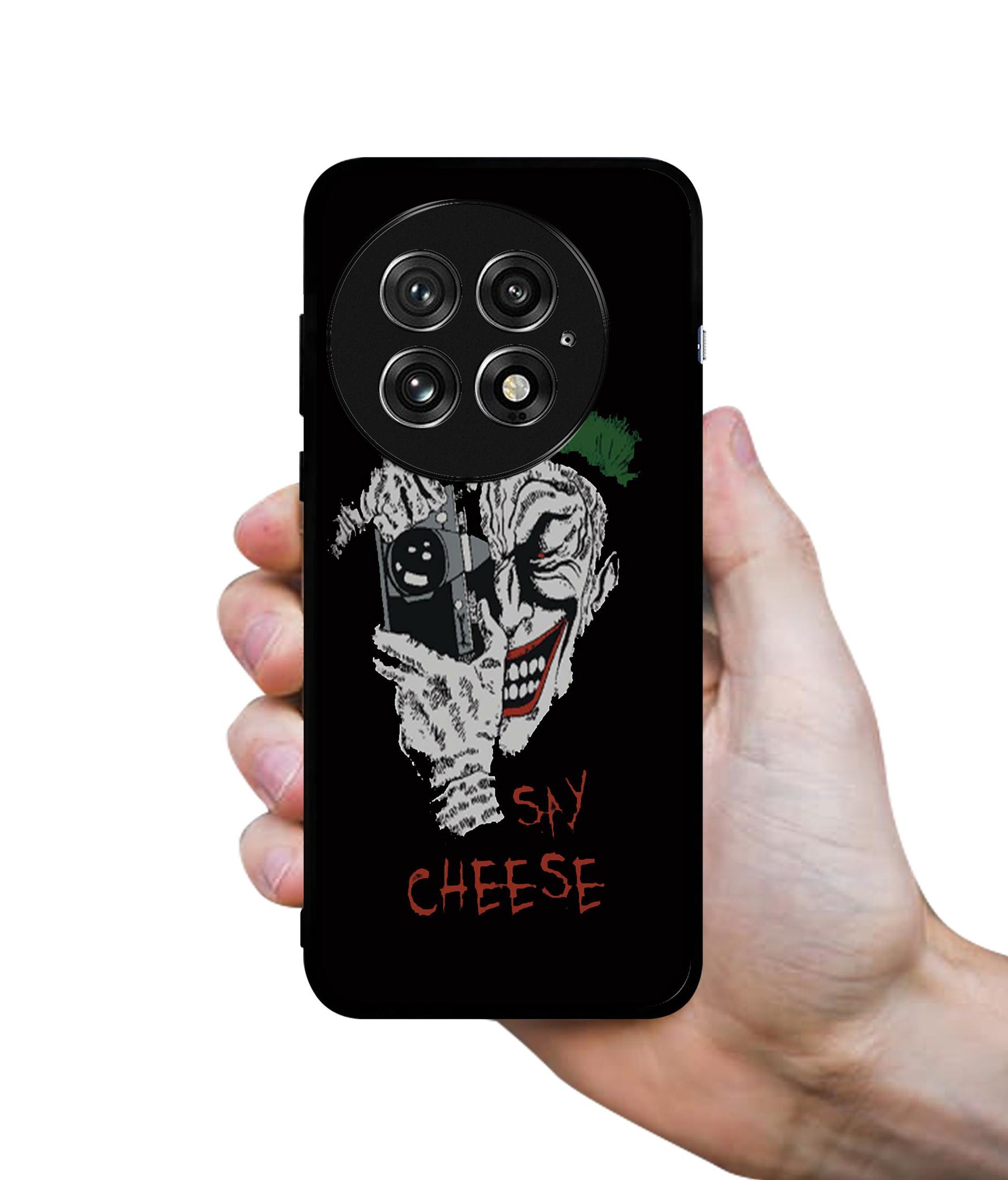 Joker Say Cheese Design Designer 2D Printed Back Case Cover for OnePlus 13 5G