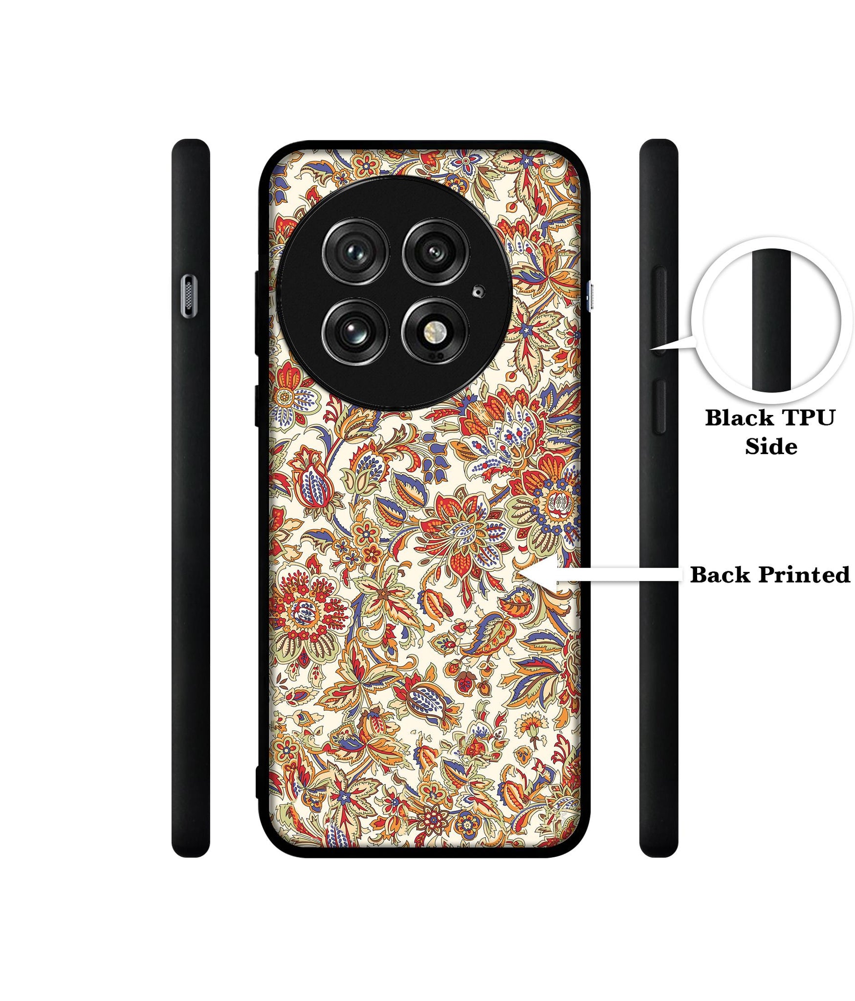 Floral Design Designer 2D Printed Back Case Cover for OnePlus 13 5G