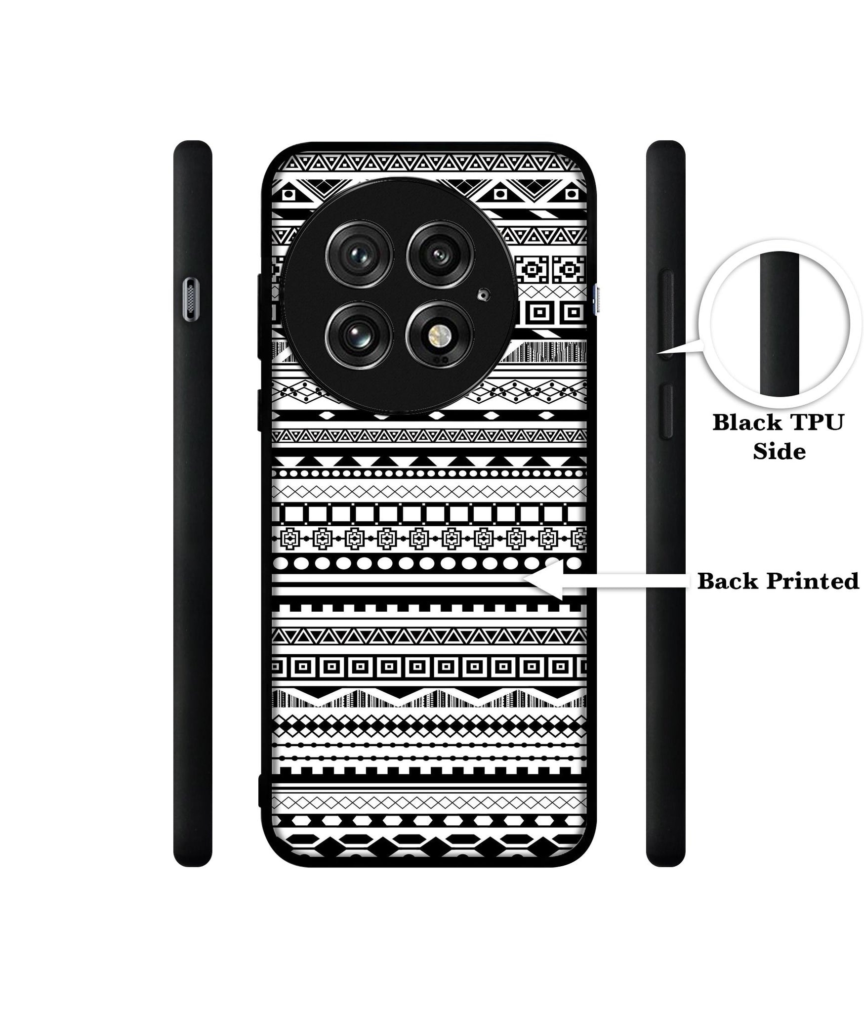 Black & White Patterns Design Designer 2D Printed Back Case Cover for OnePlus 13 5G