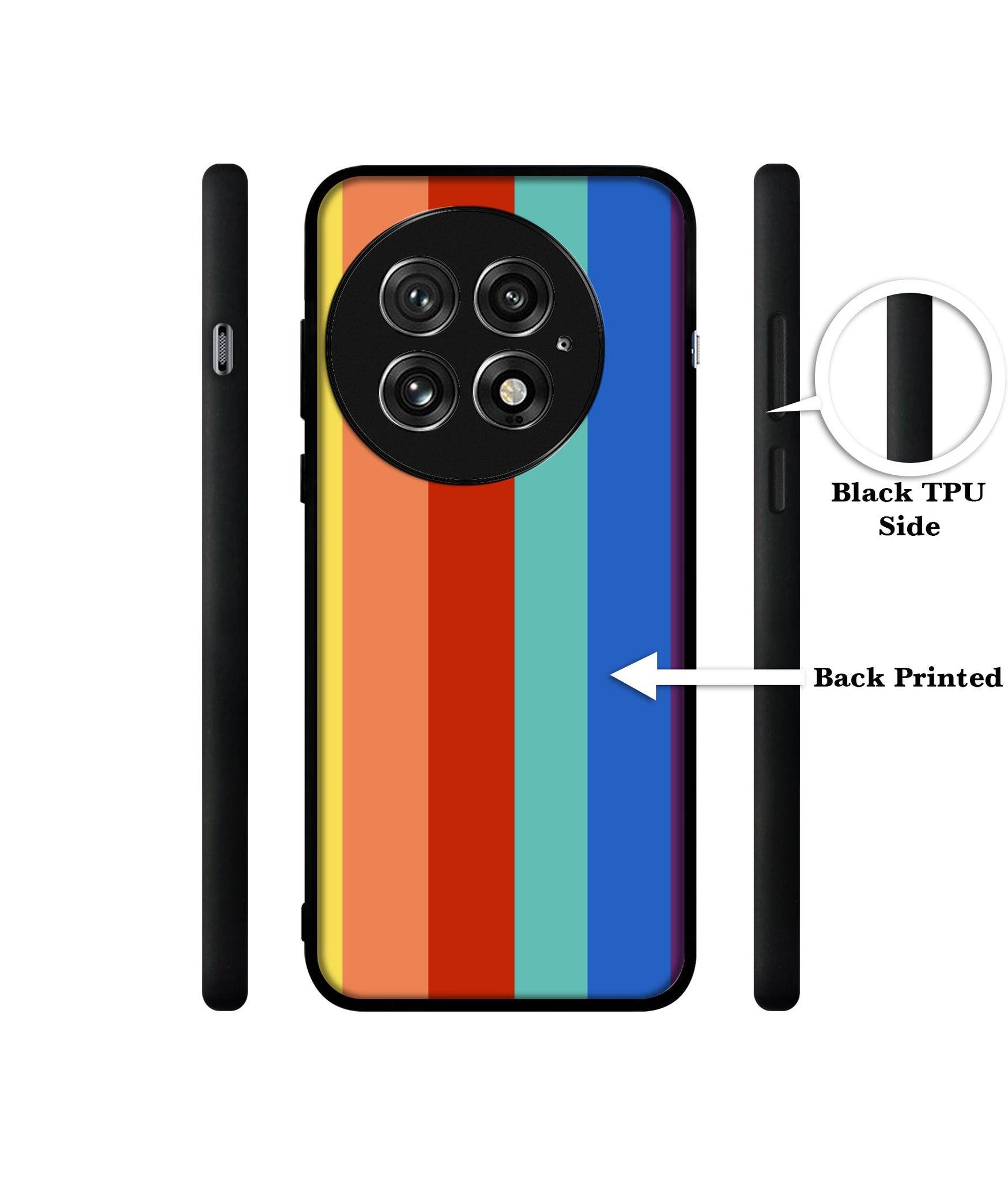 Rainbow Colors Design Designer 2D Printed Back Case Cover for OnePlus 13 5G