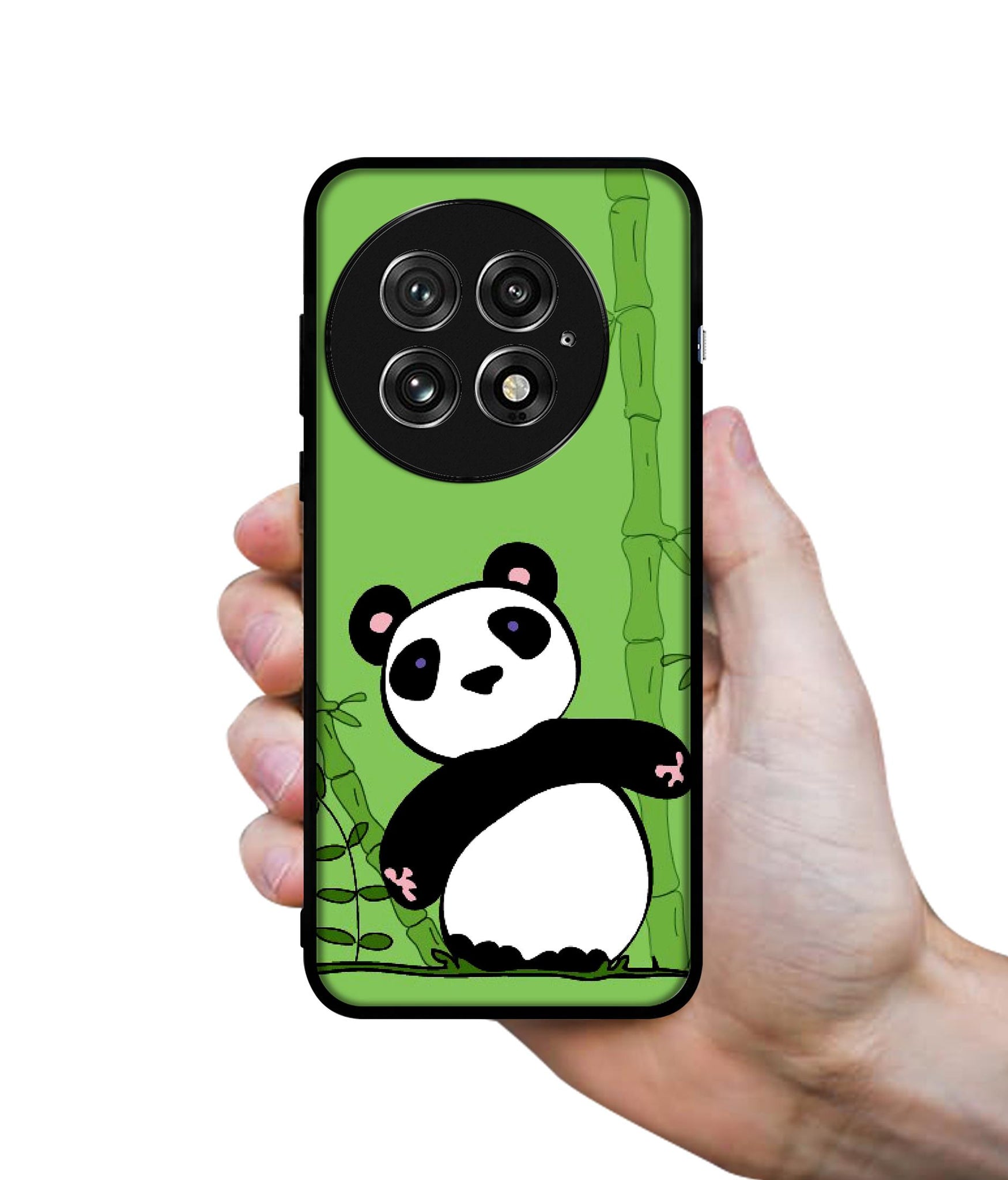 Panda with Bamboo Design Designer 2D Printed Back Case Cover for OnePlus 13 5G