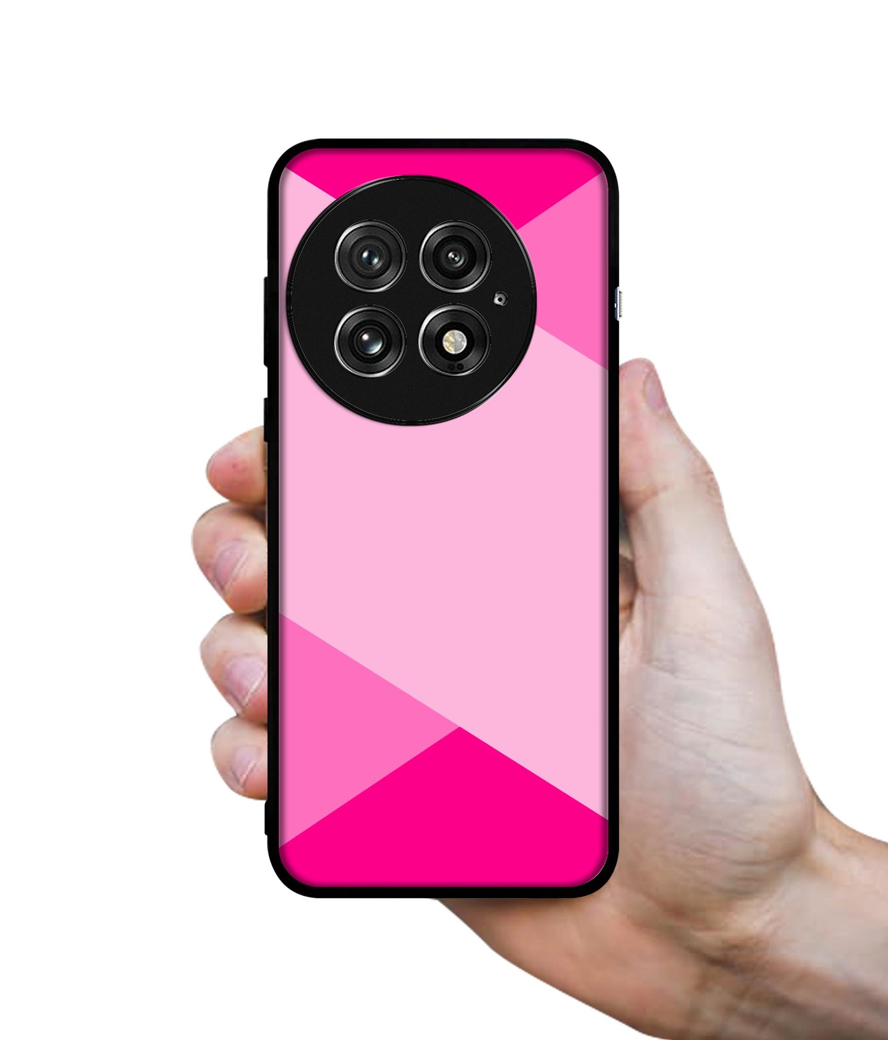 Pink Cross Vector Design Designer 2D Printed Back Case Cover for OnePlus 13 5G