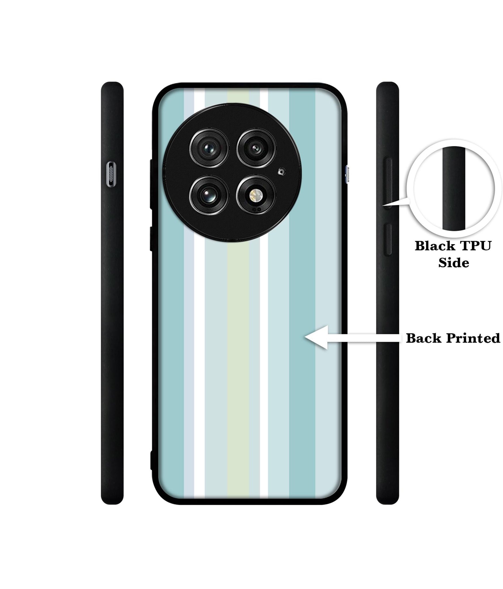 Light Green Stripes Design Designer 2D Printed Back Case Cover for OnePlus 13 5G