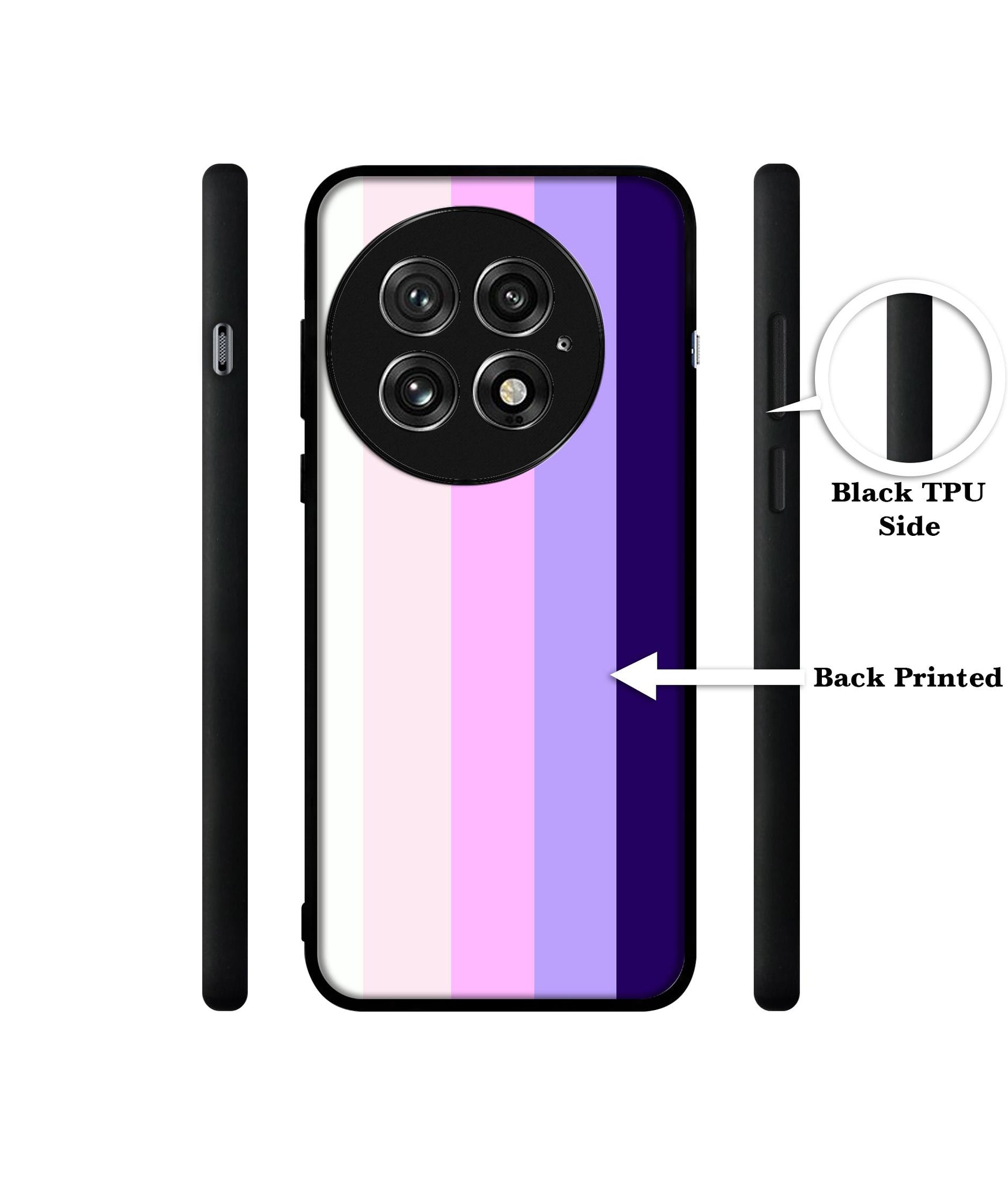 Pink and Purple Lines Design Designer 2D Printed Back Case Cover for OnePlus 13 5G