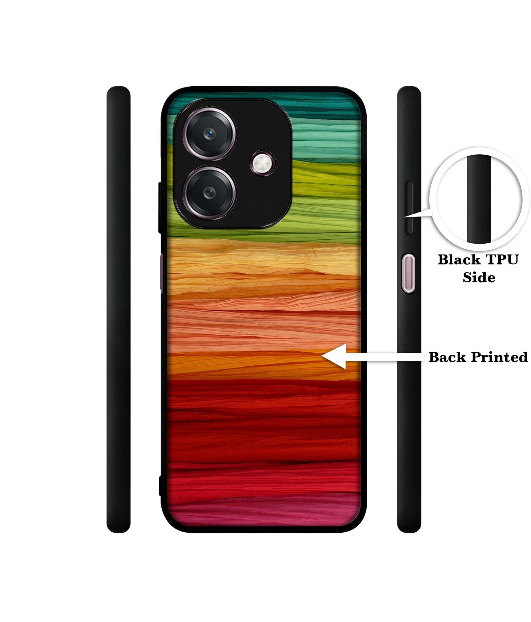 Colorful Thread Designer 2D Printed Back Case Cover for Oppo A3 5G / A3x 4G / A3x 5G
