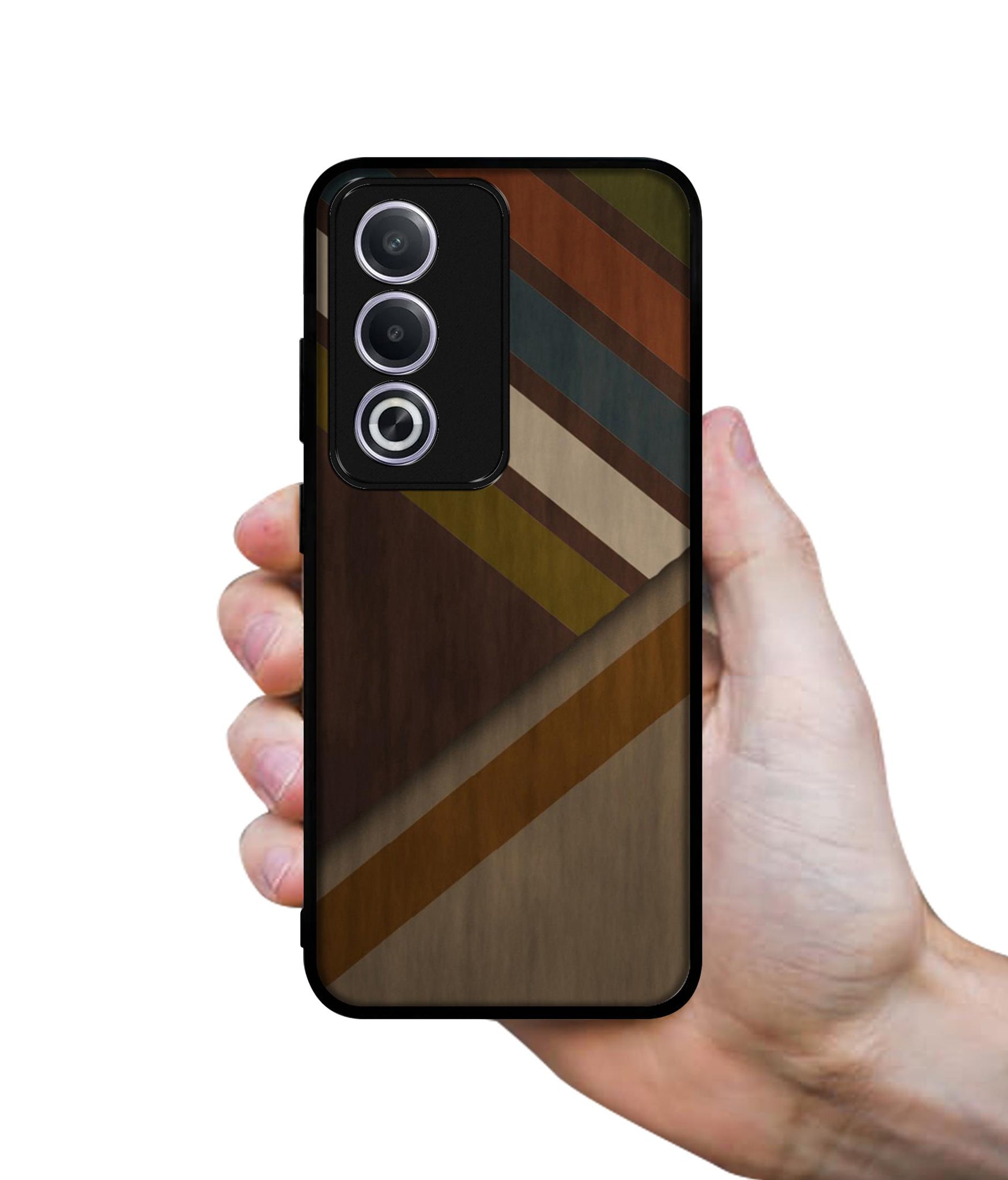 Colorful Wooden Pattern Design Designer 2D Printed Back Case Cover for Oppo A3 Pro 5G / K12x 5G