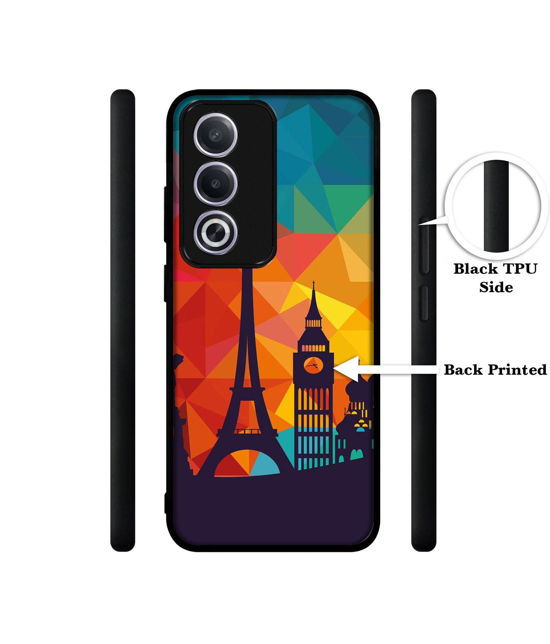 Colored Paris Design Designer 2D Printed Back Case Cover for Oppo A3 Pro 5G / K12x 5G