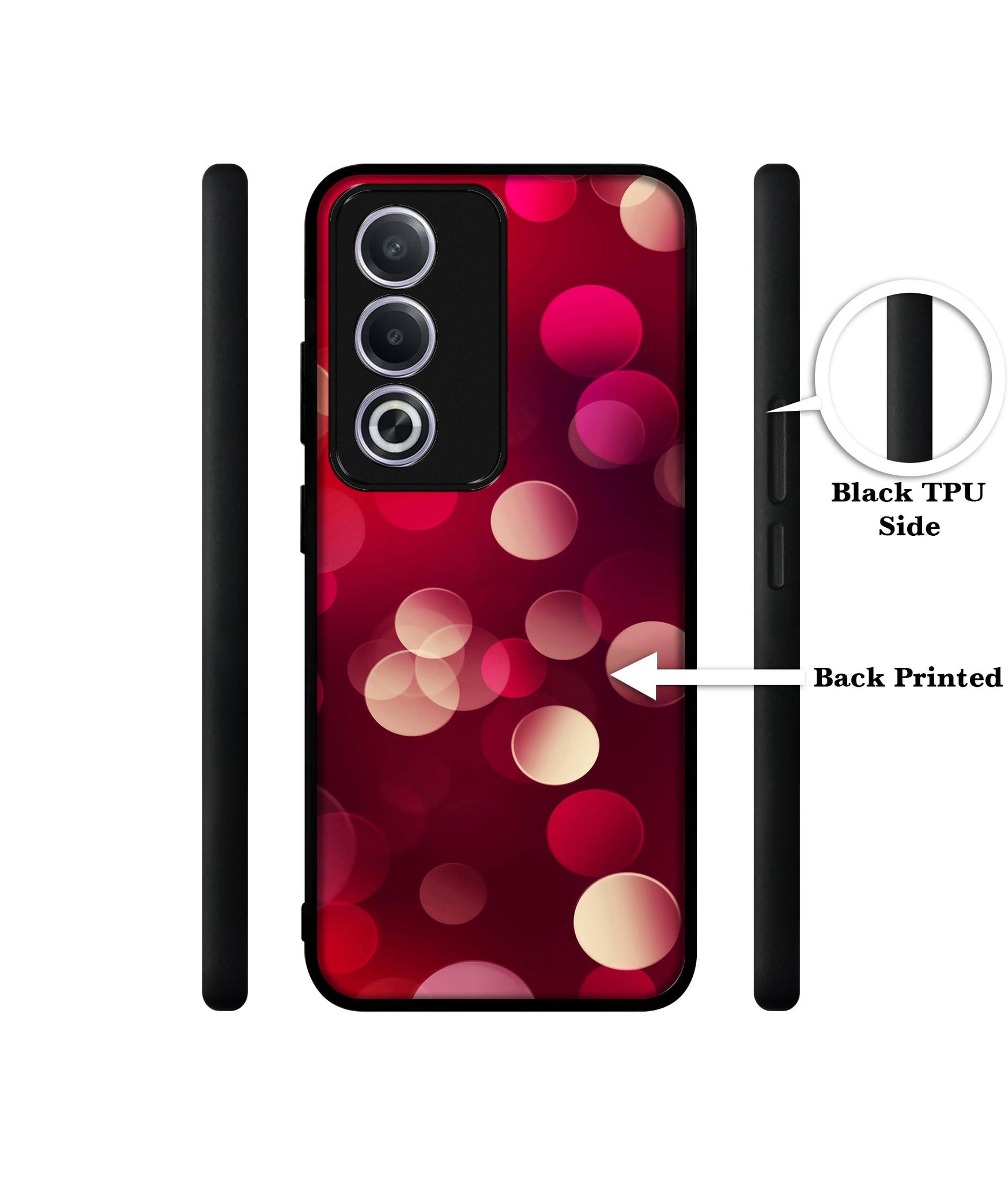 3D Circles Design Designer 2D Printed Back Case Cover for Oppo A3 Pro 5G / K12x 5G