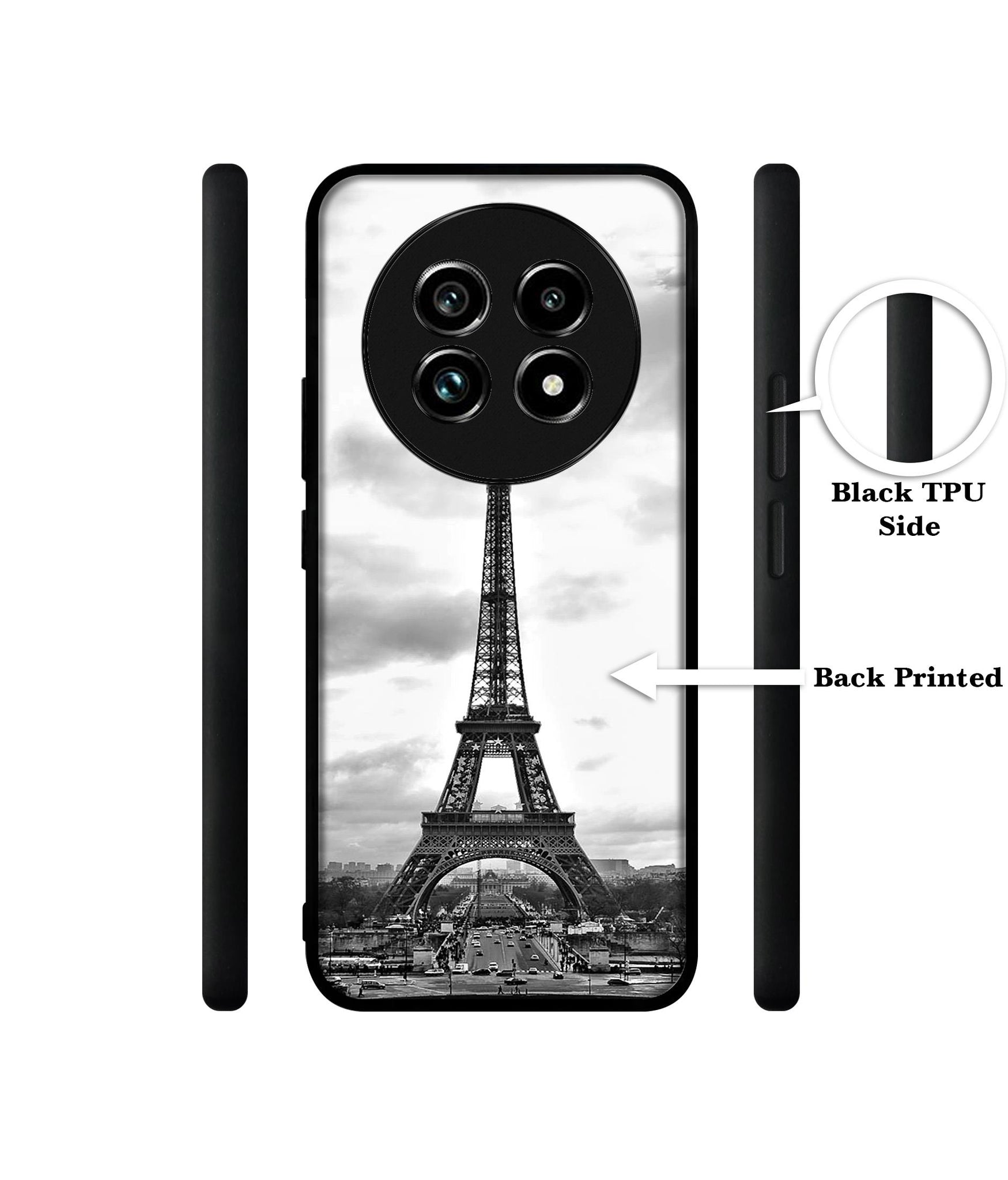 Eiffel Tower Design Designer 2D Printed Back Case Cover for Realme 13 Plus 5G / P1 Speed 5G