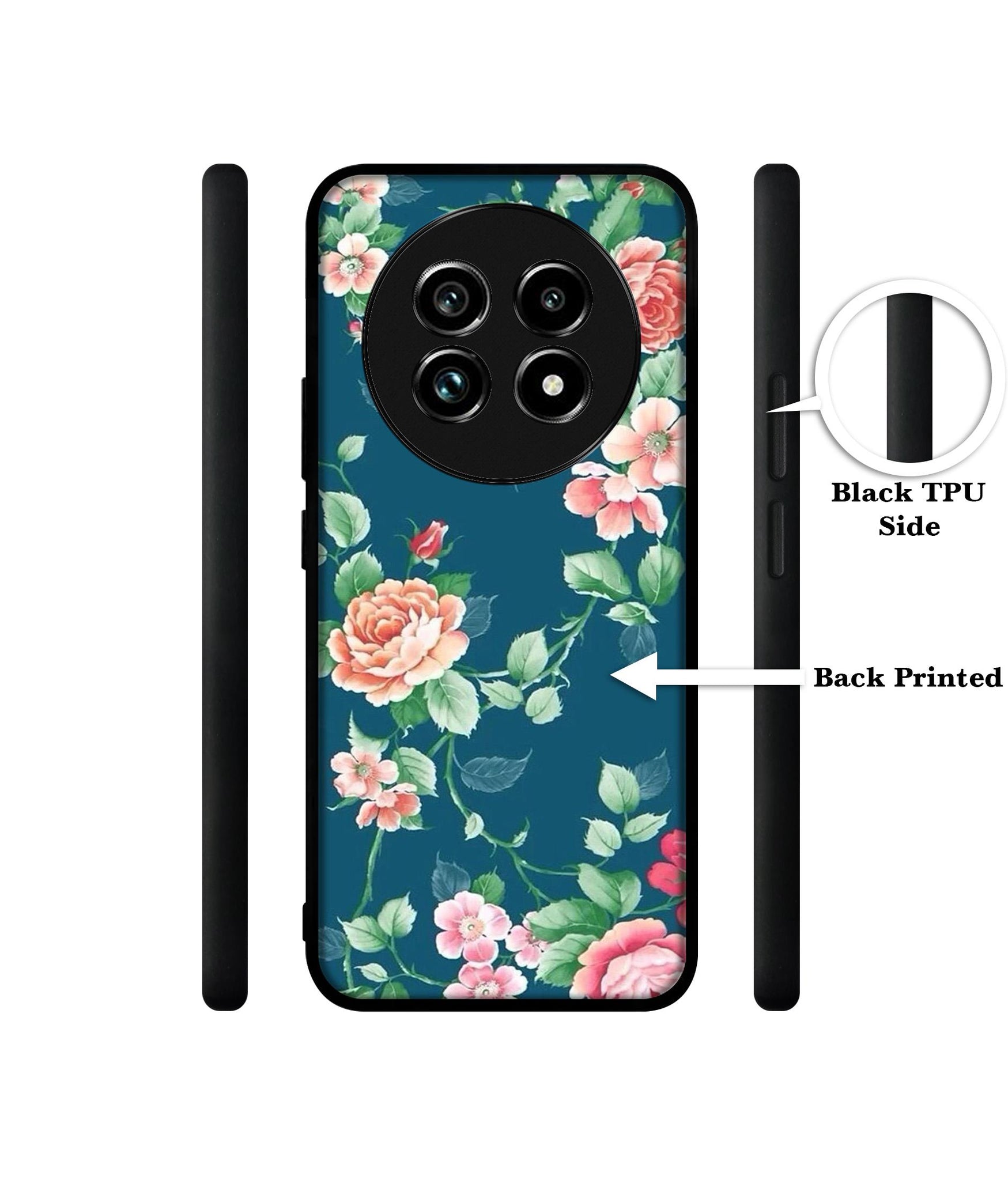 Vintage Floral Design Designer 2D Printed Back Case Cover for Realme 13 Plus 5G / P1 Speed 5G