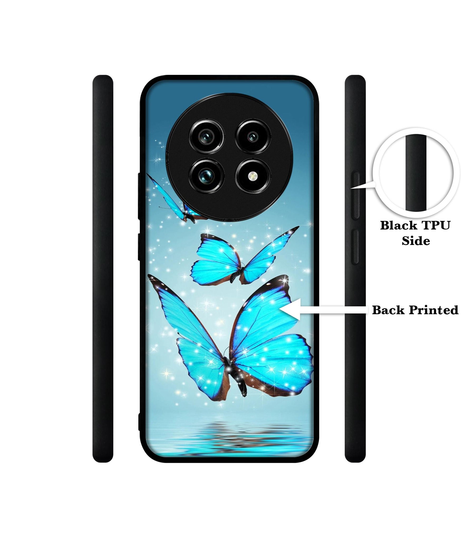 Flying Butterflies Design Designer 2D Printed Back Case Cover for Realme 13 Plus 5G / P1 Speed 5G