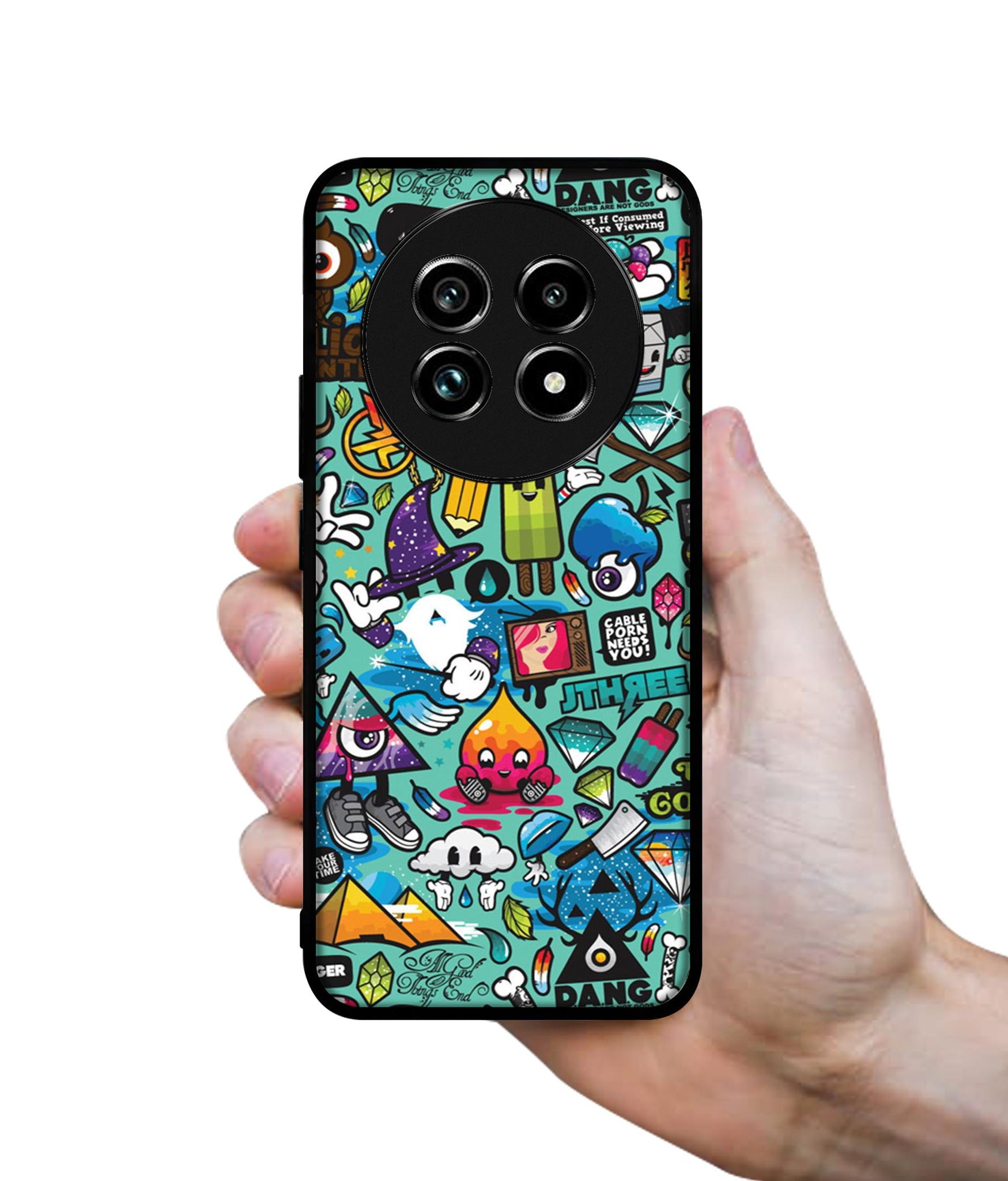 Crazy Design Designer 2D Printed Back Case Cover for Realme 13 Plus 5G / P1 Speed 5G