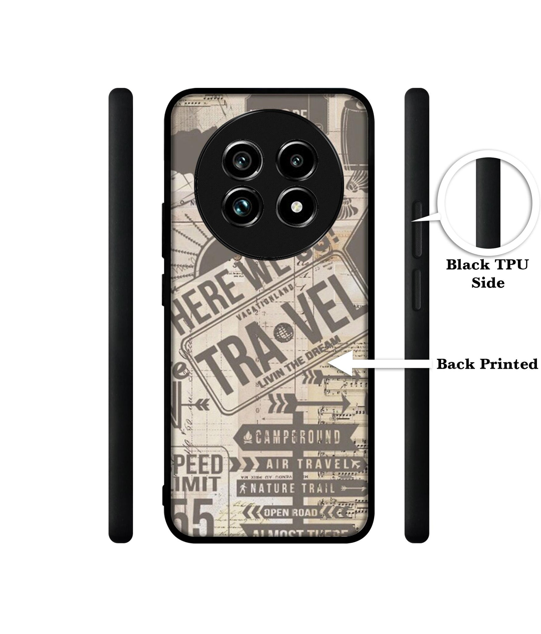 Travel Design Designer 2D Printed Back Case Cover for Realme 13 Plus 5G / P1 Speed 5G