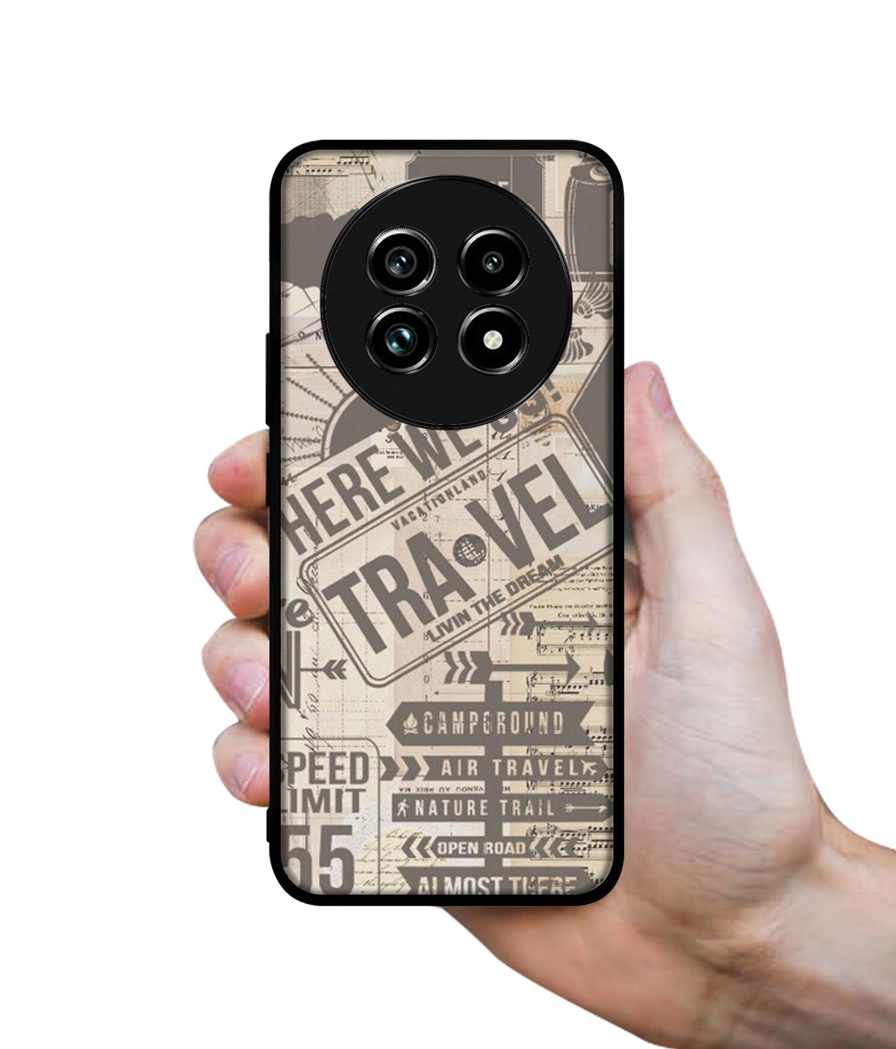 Travel Design Designer 2D Printed Back Case Cover for Realme 13 Plus 5G / P1 Speed 5G