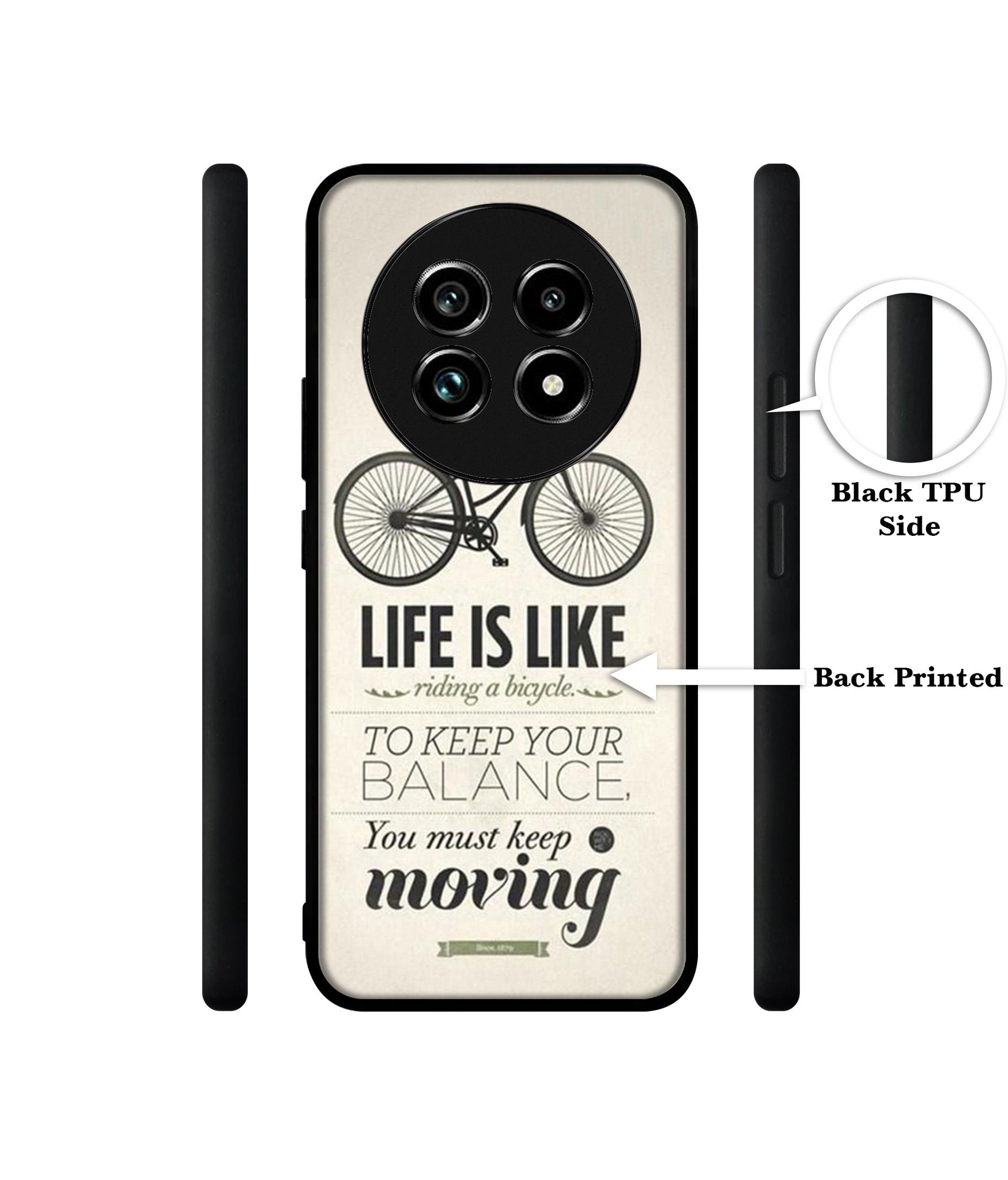 Life is Like Moving Design Designer 2D Printed Back Case Cover for Realme 13 Plus 5G / P1 Speed 5G