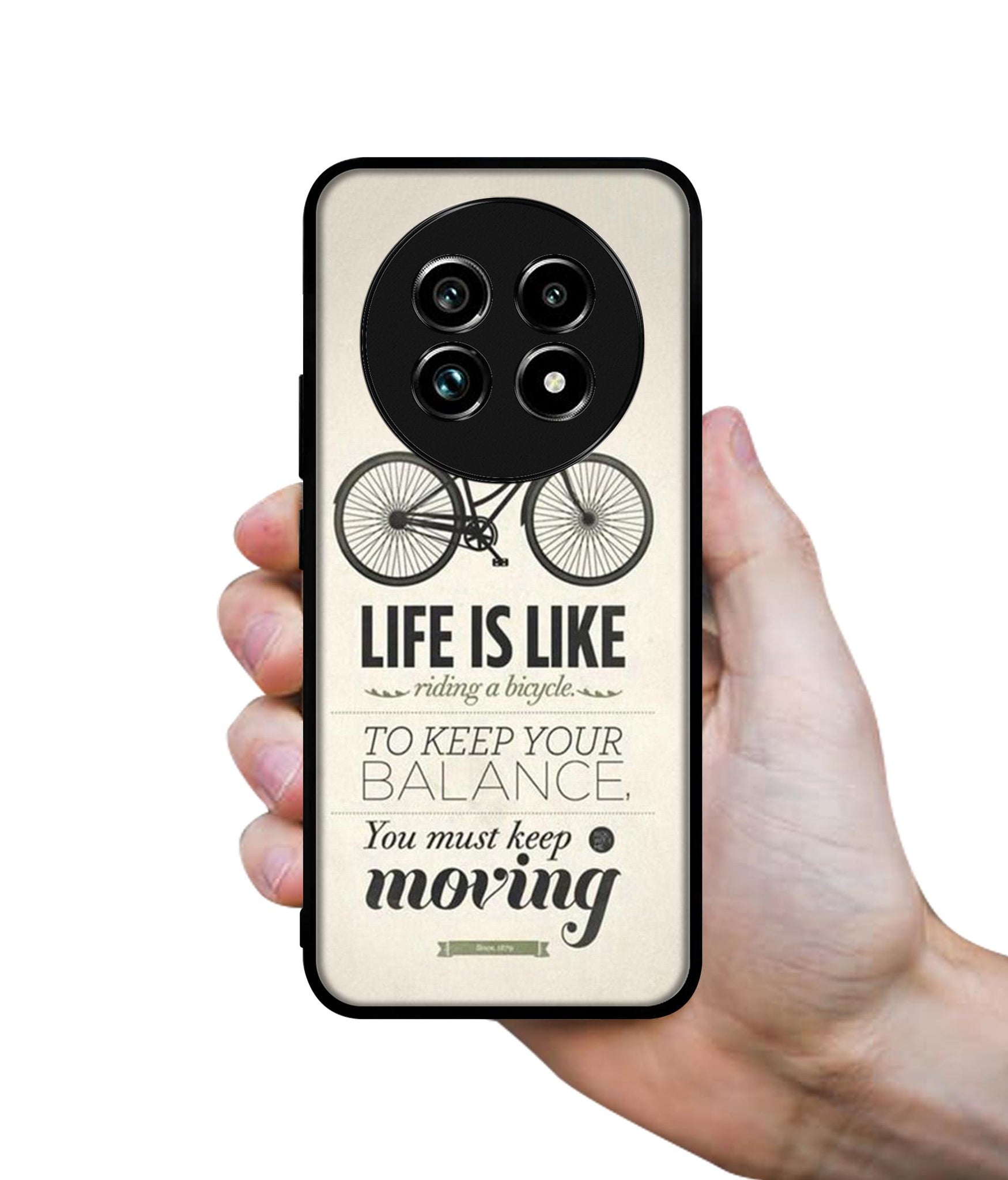 Life is Like Moving Design Designer 2D Printed Back Case Cover for Realme 13 Plus 5G / P1 Speed 5G