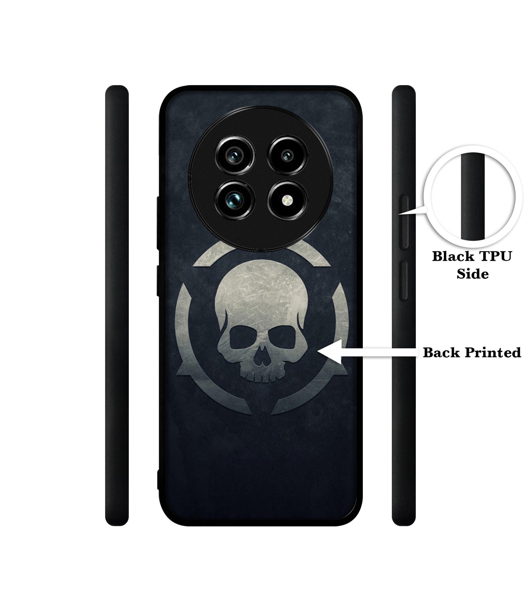 Skull Pattern Print Design Designer 2D Printed Back Case Cover for Realme 13 Plus 5G / P1 Speed 5G