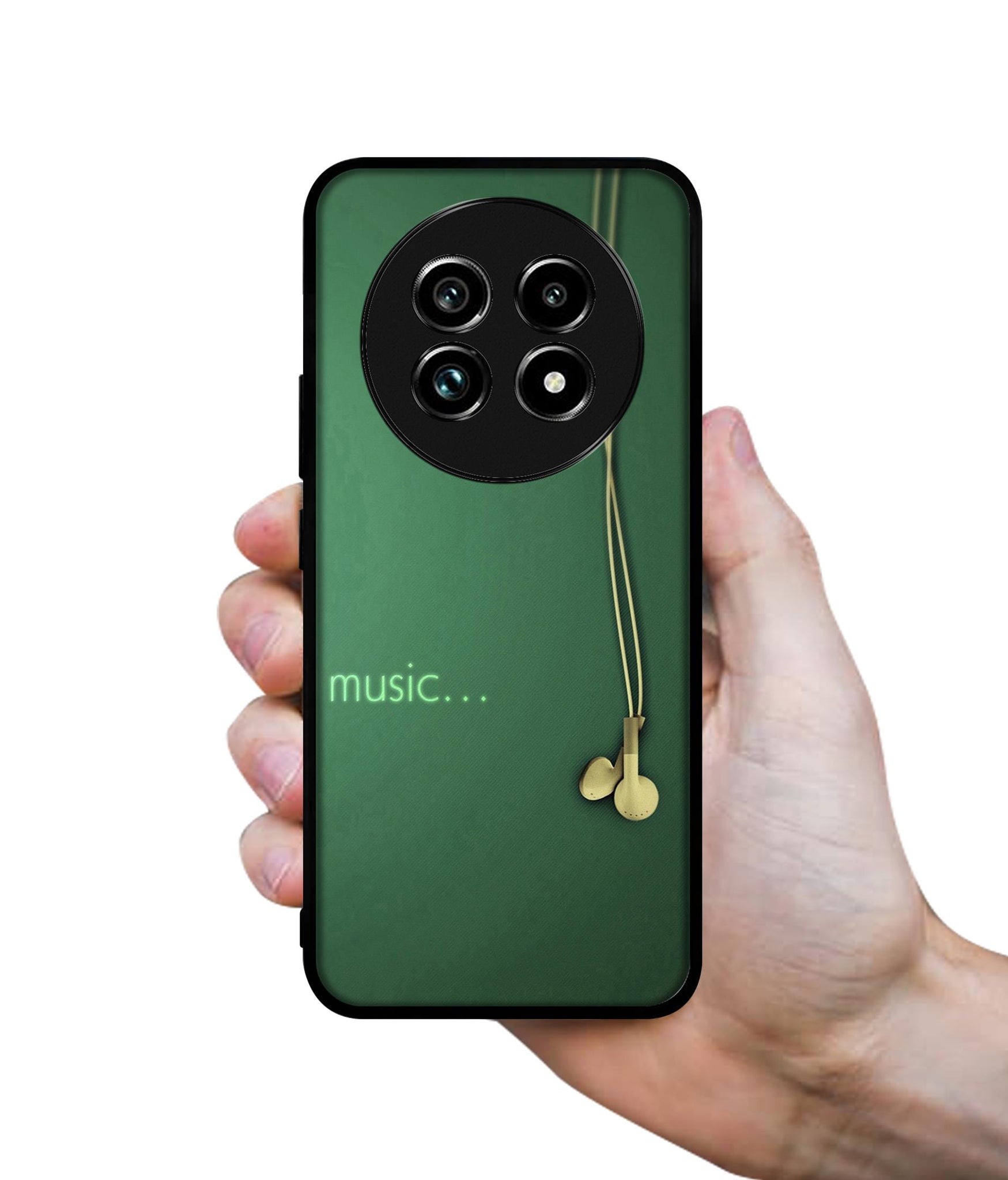 Headphone Music Design Designer 2D Printed Back Case Cover for Realme 13 Plus 5G / P1 Speed 5G