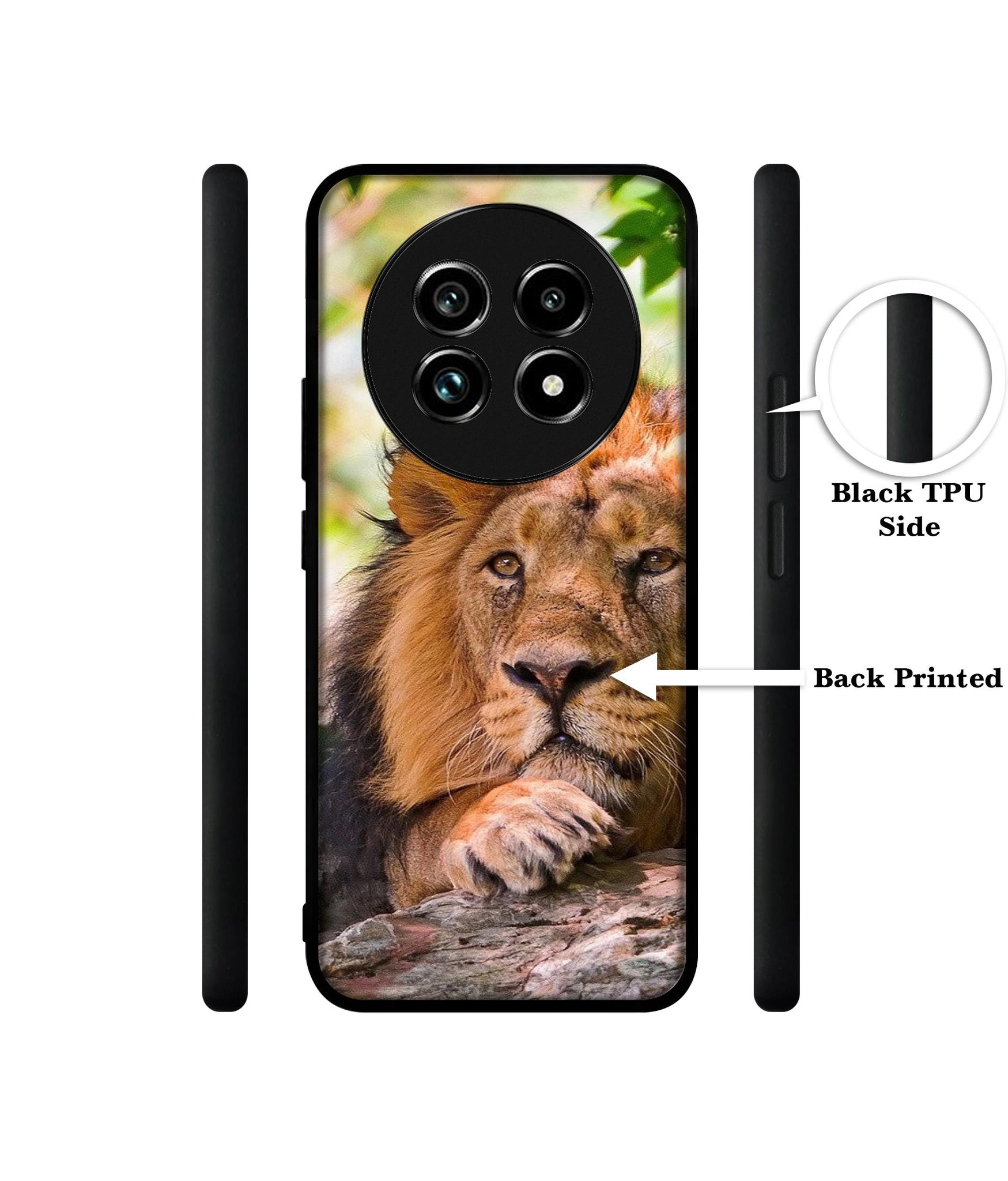 Tiger Pattern Print Design Designer 2D Printed Back Case Cover for Realme 13 Plus 5G / P1 Speed 5G